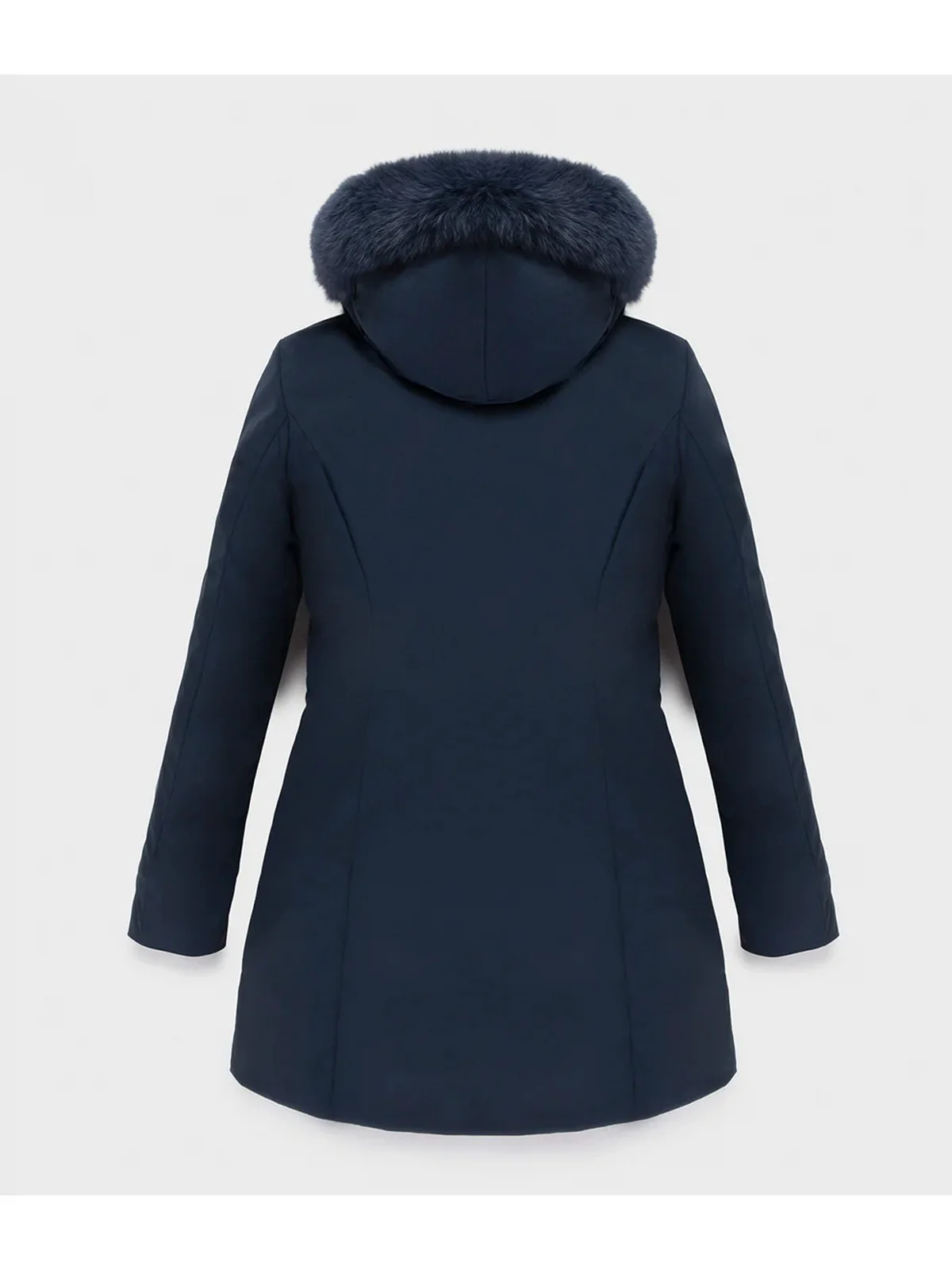 REFRIGIWEAR Piumino Donna LADY TECH/1 FUR JACKET W99108 XT3790 F03700 DARK BLUE - Image 4
