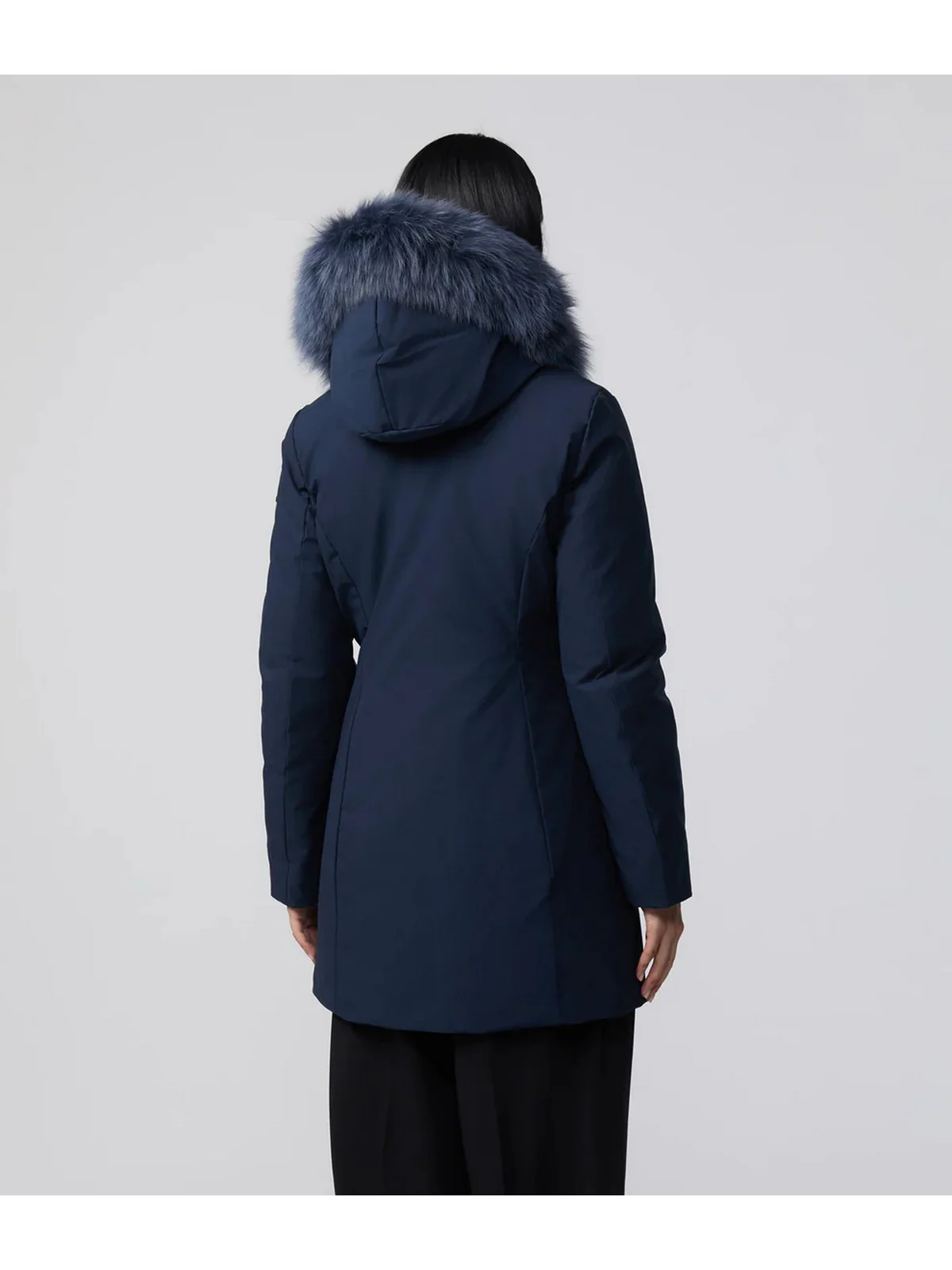 REFRIGIWEAR Piumino Donna LADY TECH/1 FUR JACKET W99108 XT3790 F03700 DARK BLUE - Image 6