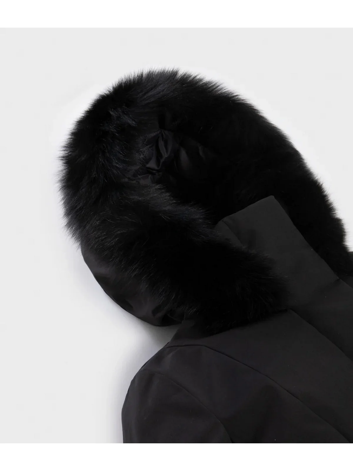REFRIGIWEAR Piumino Donna LADY TECH/1 FUR JACKET W99108 XT3790 G06000 BLACK - Image 3