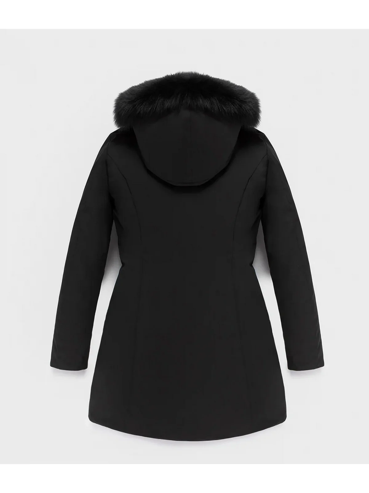 REFRIGIWEAR Piumino Donna LADY TECH/1 FUR JACKET W99108 XT3790 G06000 BLACK - Image 5