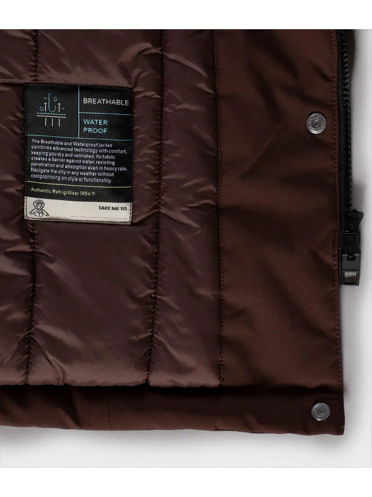 REFRIGIWEAR Piumino Donna LADY TECH/1 JACKET W99118 XT3790 H01419 COFFEE - Image 2