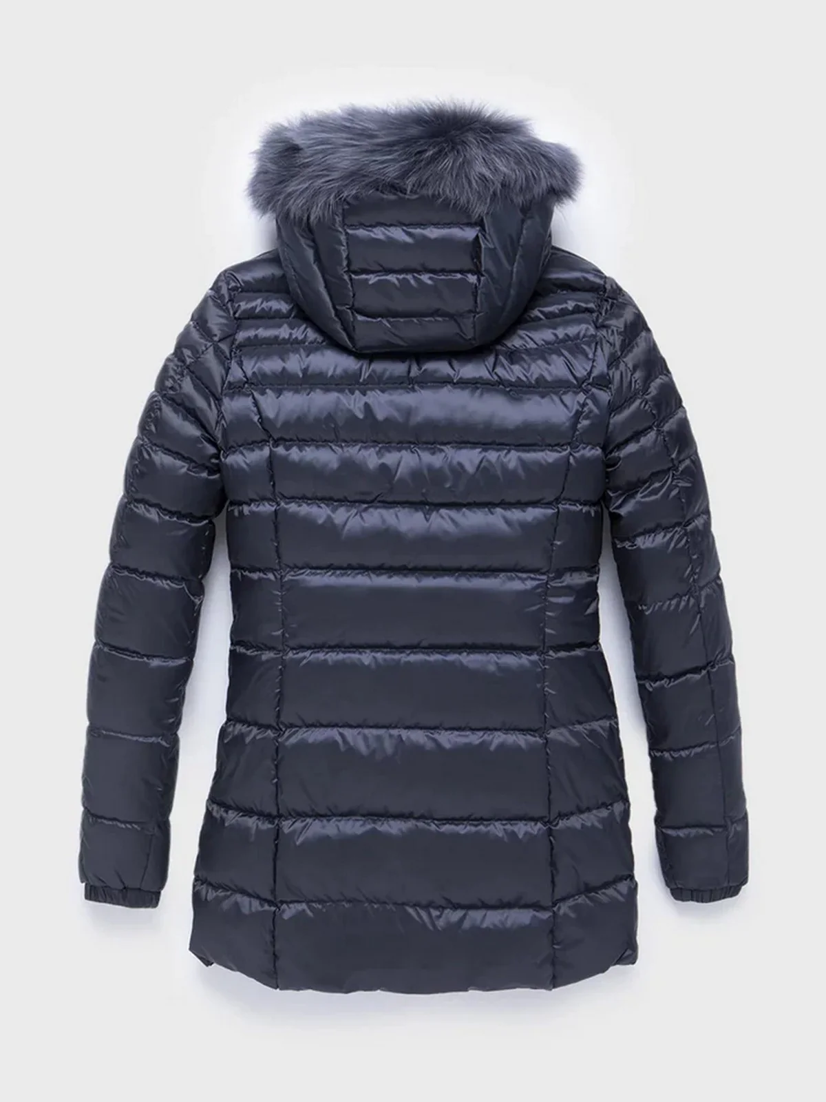 REFRIGIWEAR Piumino Donna Long mead fur jacket W98118 RA0035 F03700 Blu - Image 2