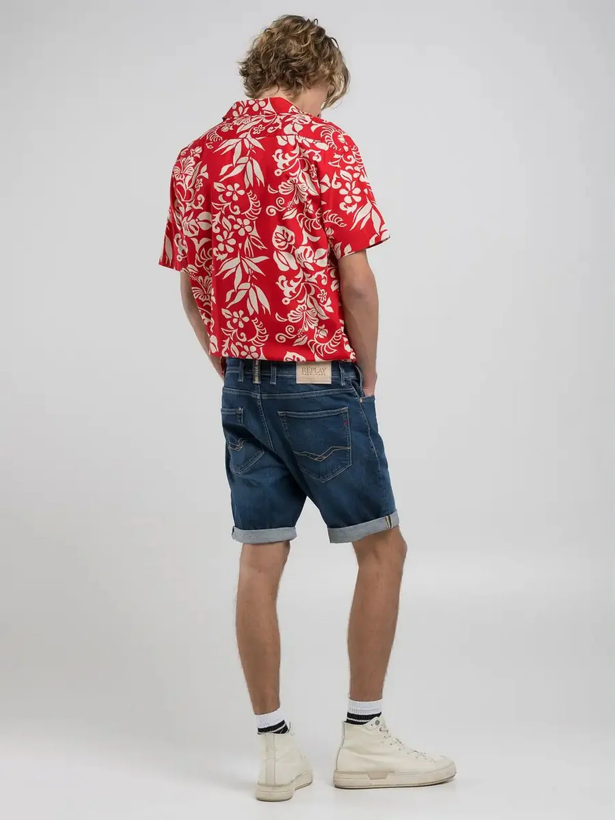 REPLAY Bermuda Uomo  MA981Y000573840 007 DARK BLUE - Image 4