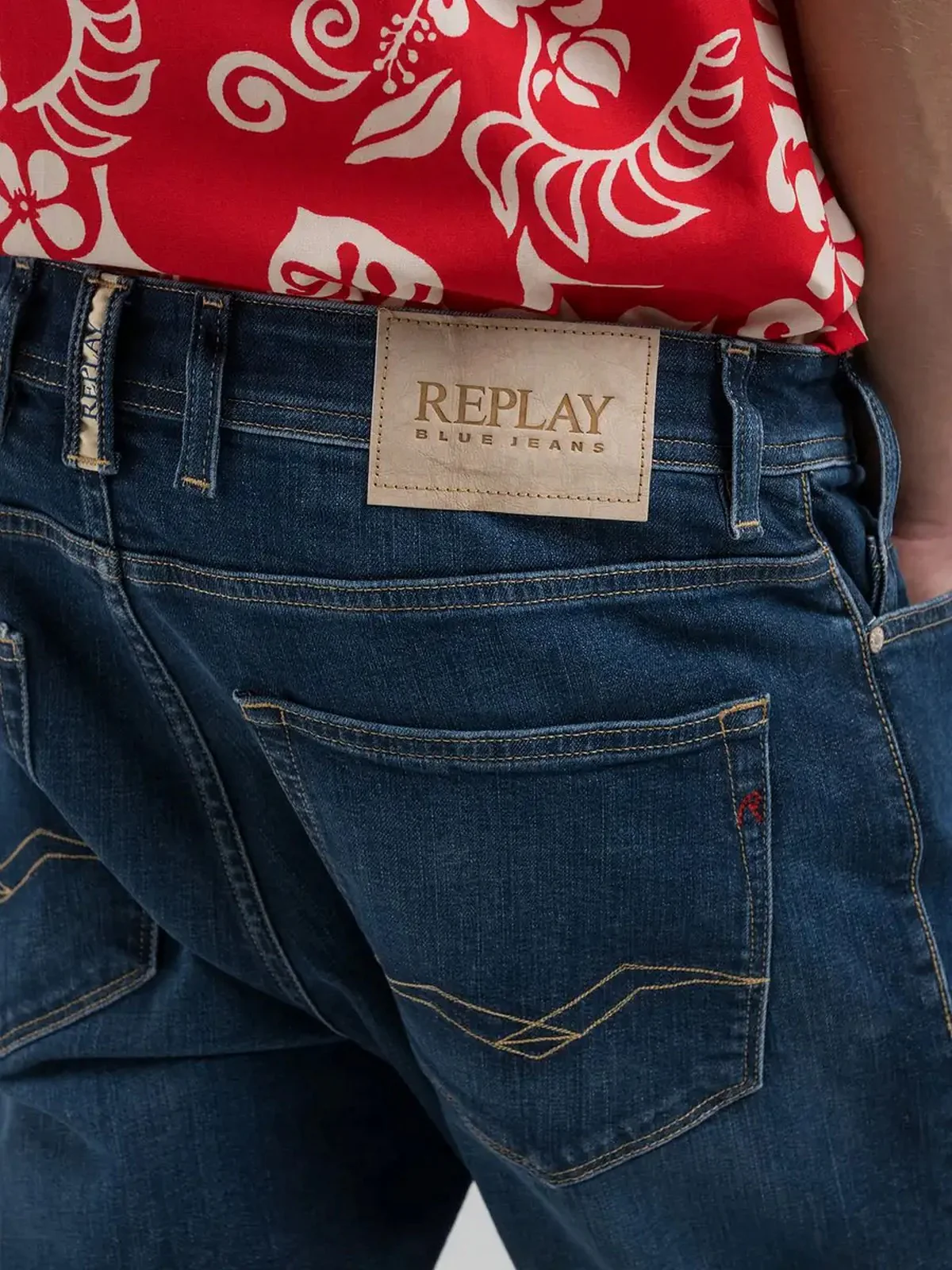 REPLAY Bermuda Uomo  MA981Y000573840 007 DARK BLUE - Image 5