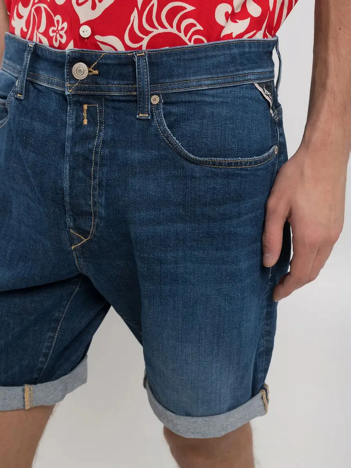 REPLAY Bermuda Uomo  MA981Y000573840 007 DARK BLUE - Image 6