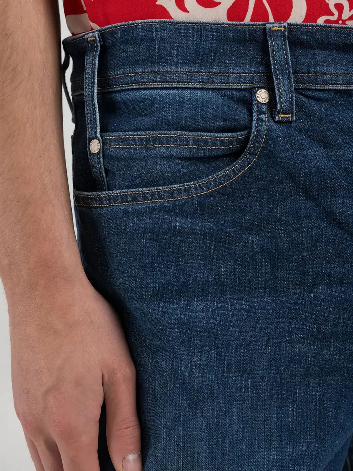REPLAY Bermuda Uomo  MA981Y000573840 007 DARK BLUE - Image 7