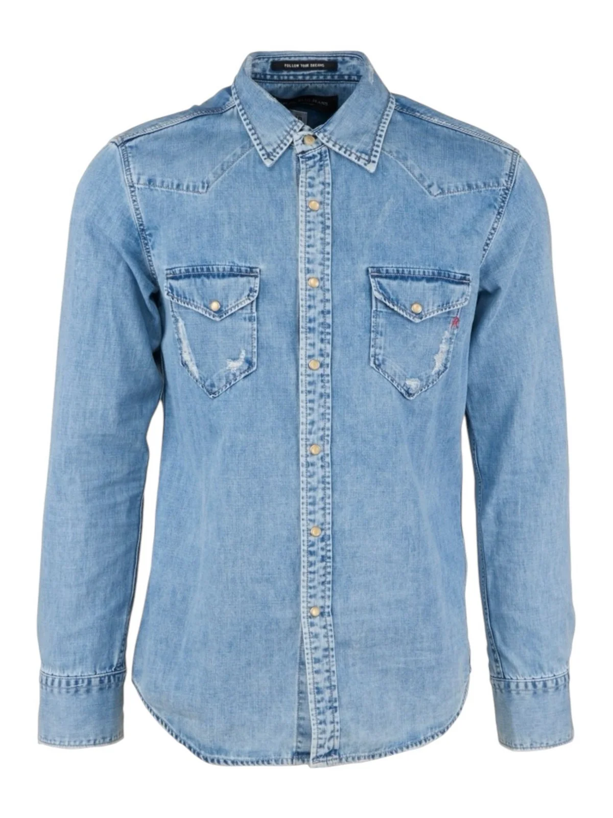 REPLAY Camicia Uomo M4023C00026C80A 009 Blu