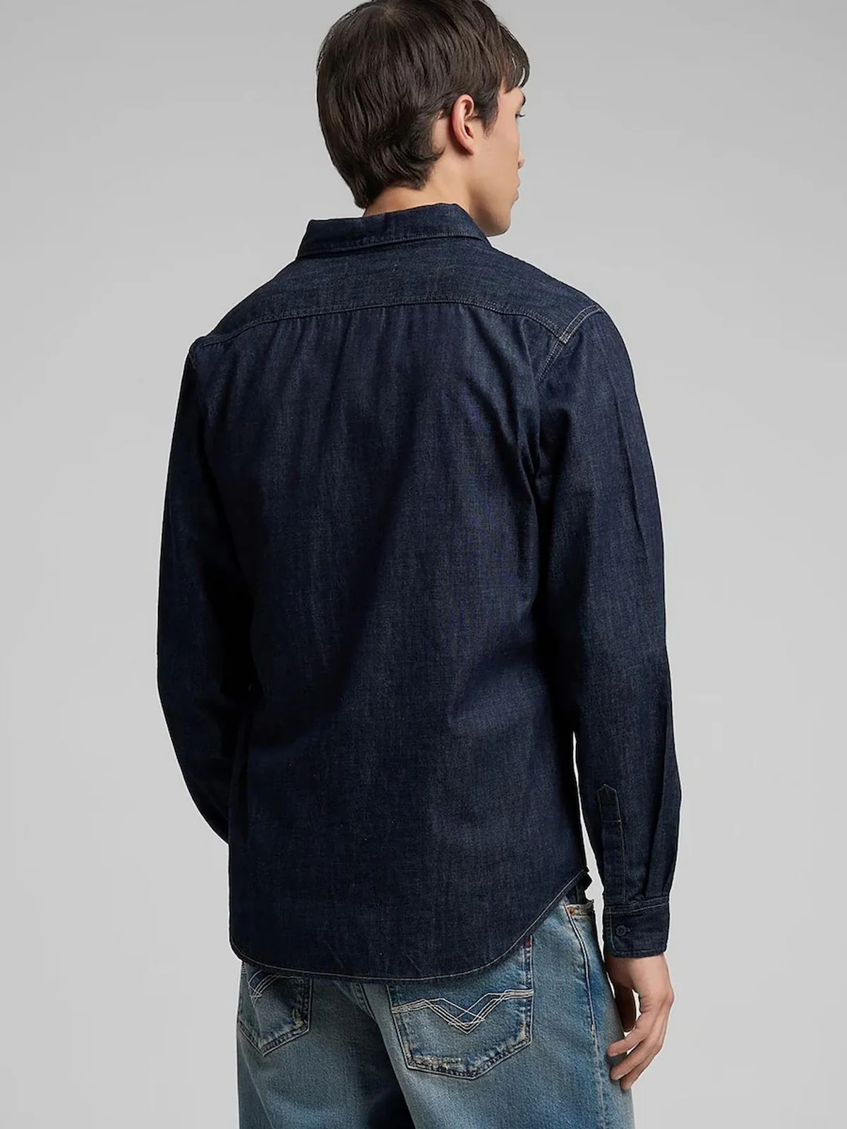 REPLAY Camicia Uomo  M4124000860B04 007 DARK BLUE - Image 3