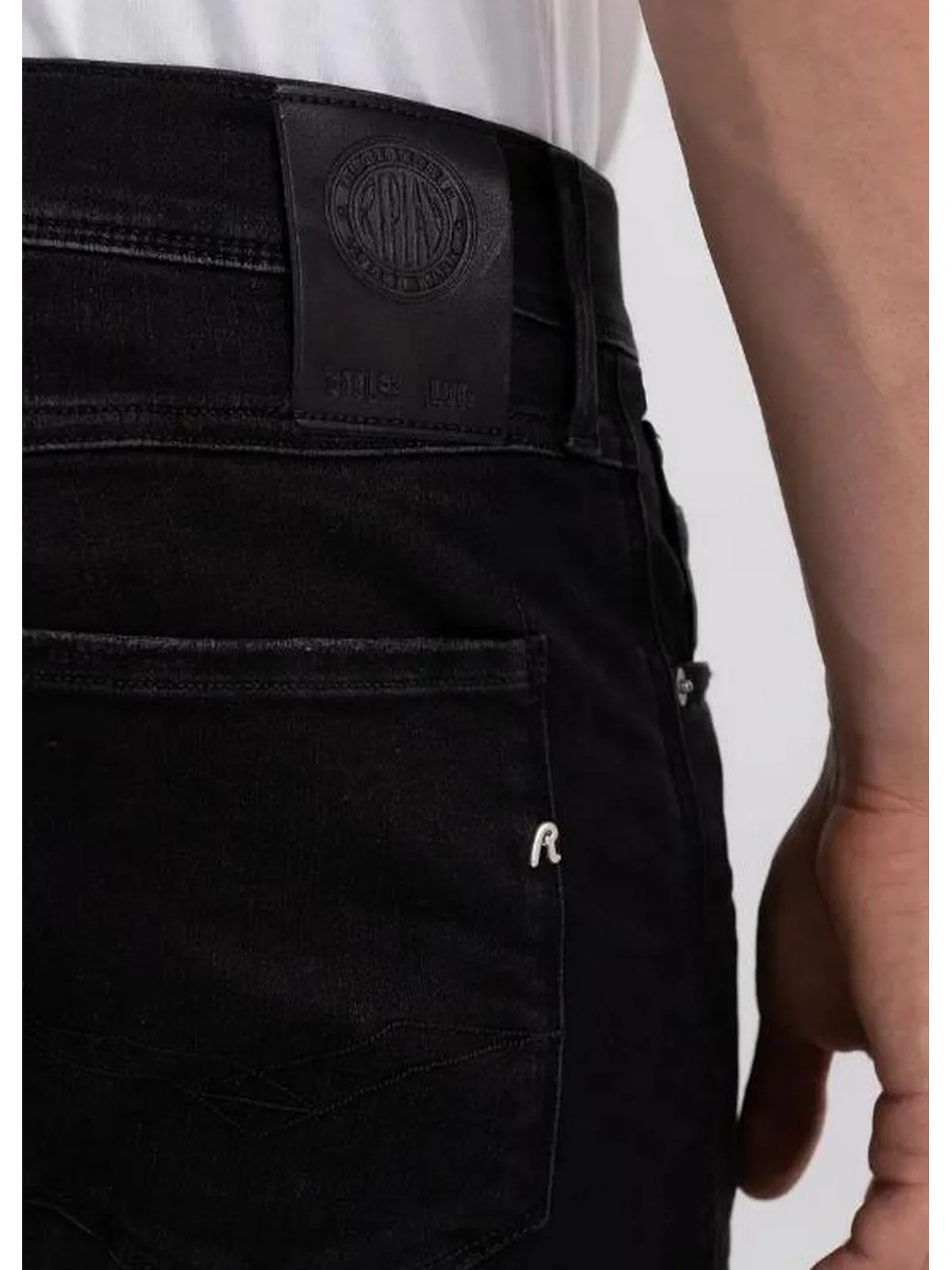 REPLAY Jeans Uomo ANBASS M914032661E01 098 BLACK - Image 2