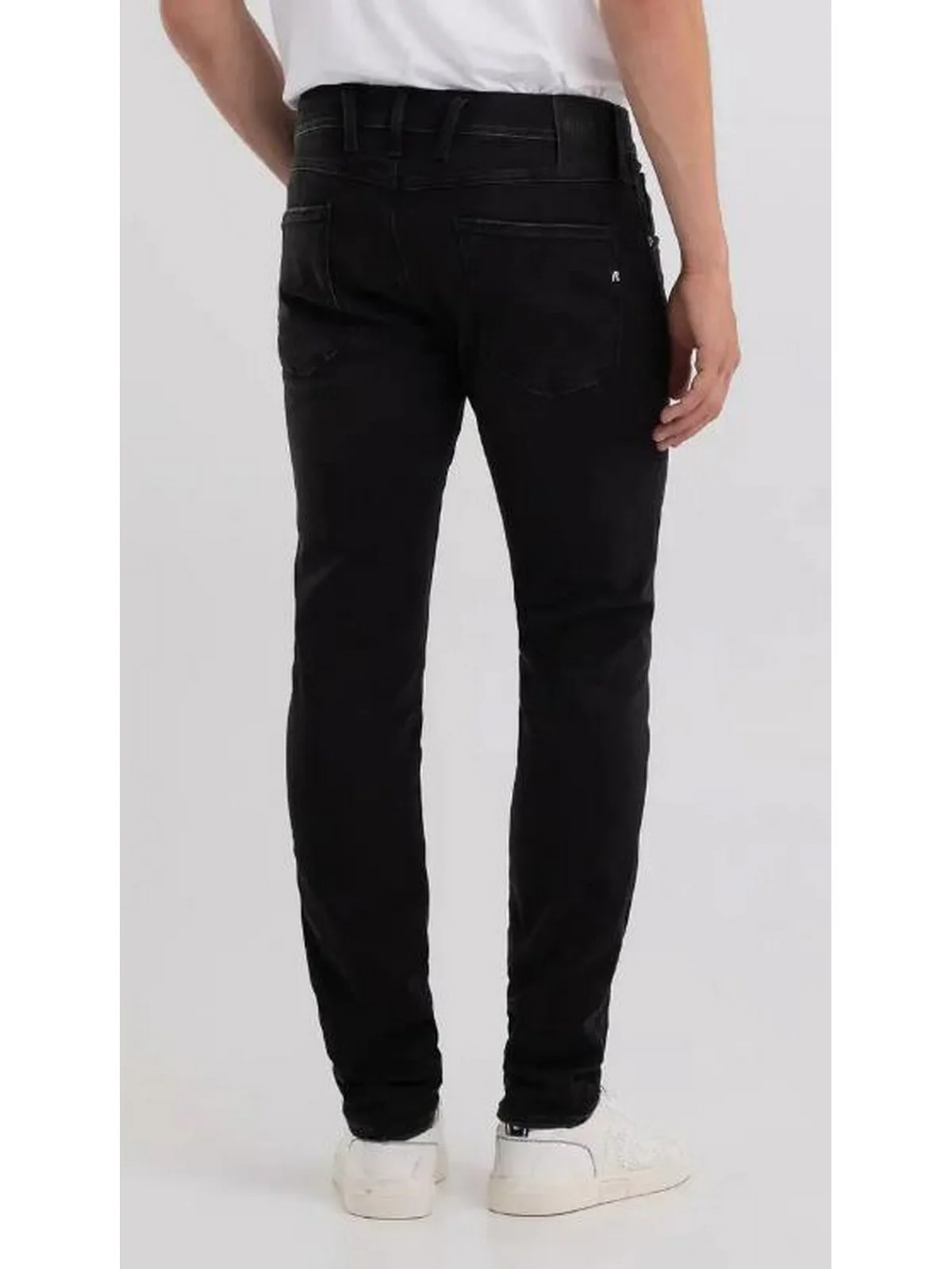 REPLAY Jeans Uomo ANBASS M914032661E01 098 BLACK - Image 4