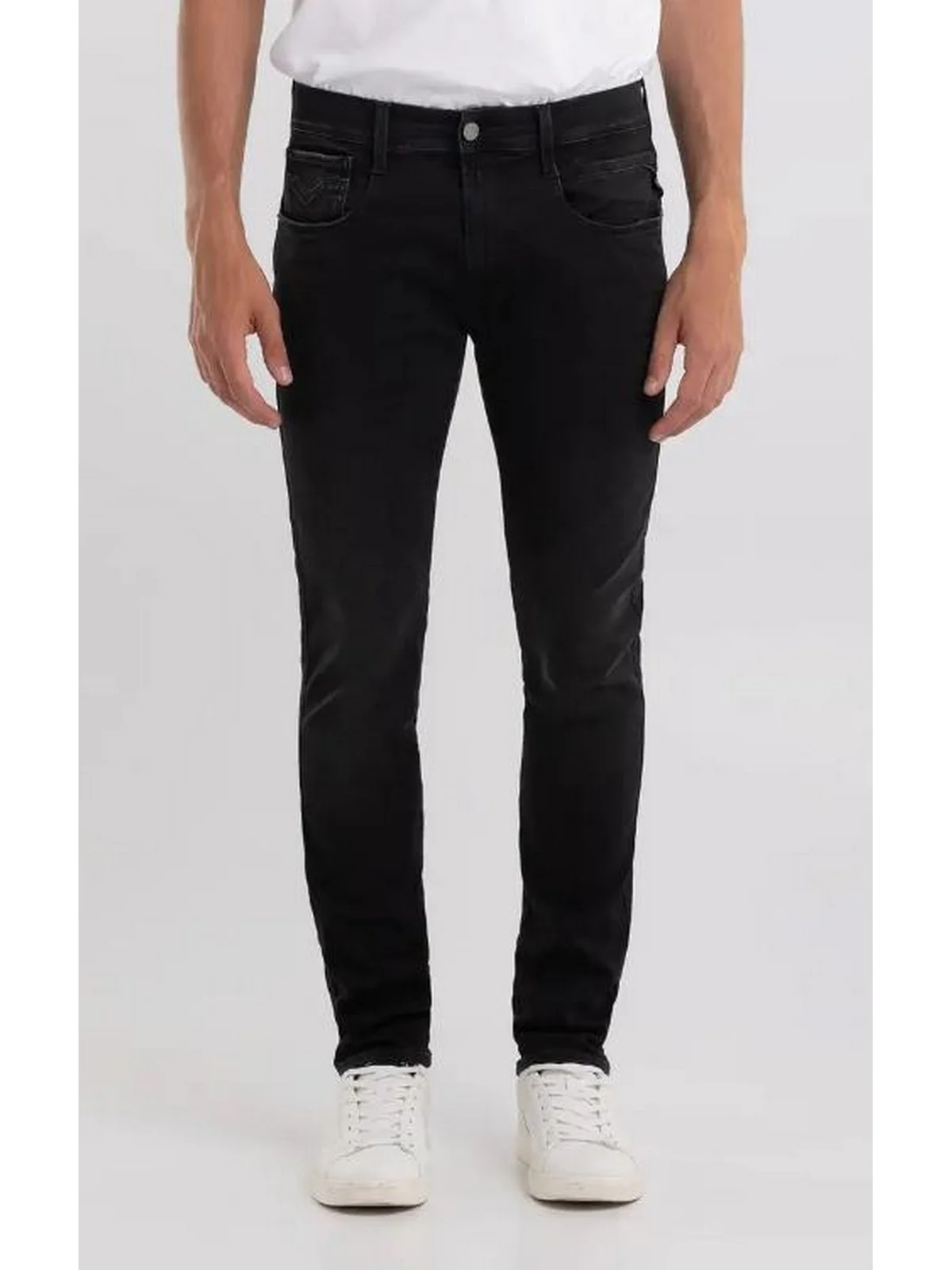 REPLAY Jeans Uomo ANBASS M914032661E01 098 BLACK - Image 5