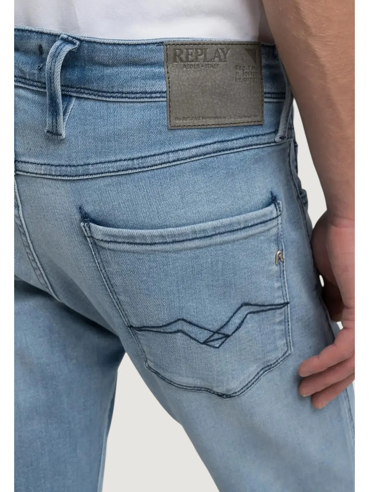 REPLAY Jeans Uomo ANBASS M914Y000261C42 010 LIGHT BLUE - Image 3