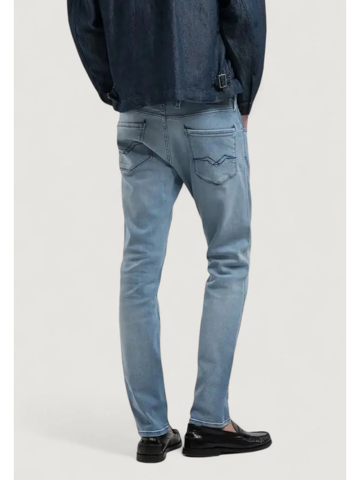 REPLAY Jeans Uomo ANBASS M914Y000261C42 010 LIGHT BLUE - Image 5
