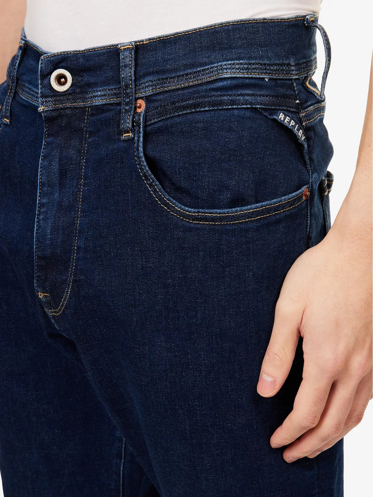 REPLAY Jeans Uomo ARIICK M1049000661HO4 007 DARK BLUE - Image 4