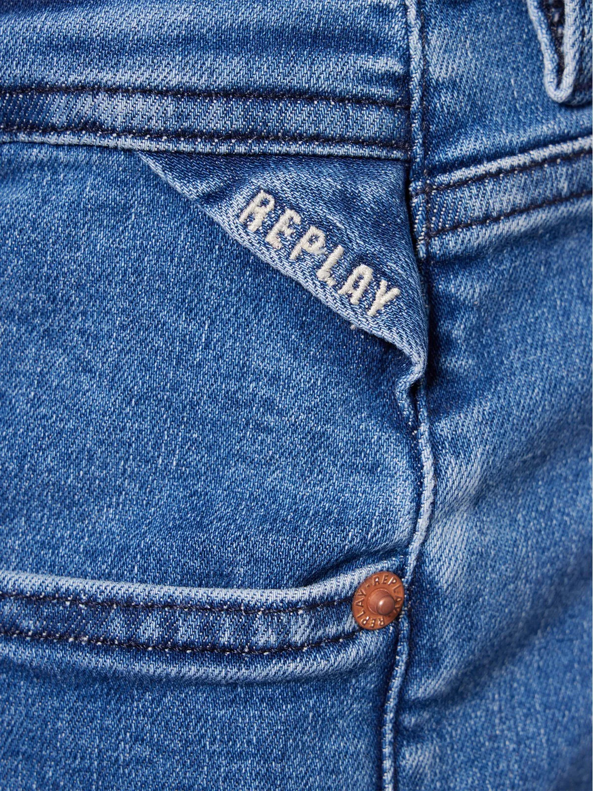 REPLAY Jeans Uomo ARIICK M1049000661HO6 009 MEDIUM BLUE - Image 5