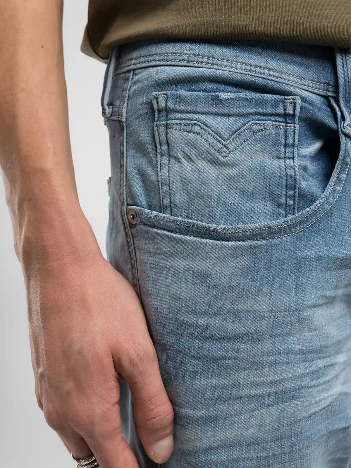 REPLAY Jeans Uomo  M914Y000661A05 009 MEDIUM BLUE - Image 5