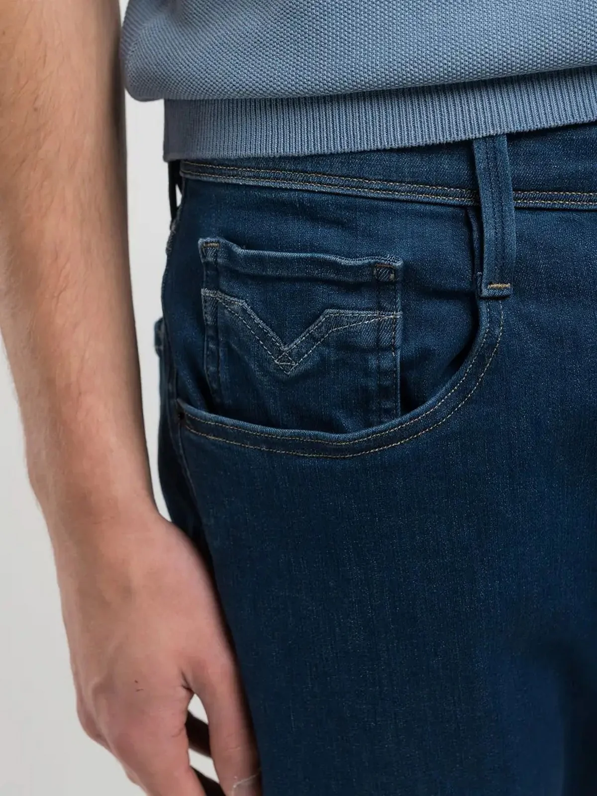 REPLAY Jeans Uomo M914Y000661K13 007 DARK BLUE - Image 7
