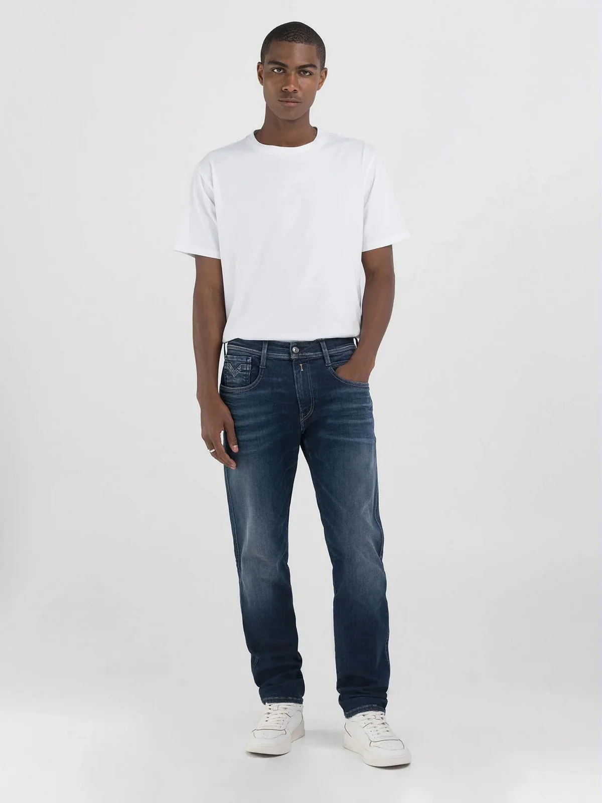 REPLAY Pantalone Uomo  M914E000661604 007 DARK BLUE - Image 2