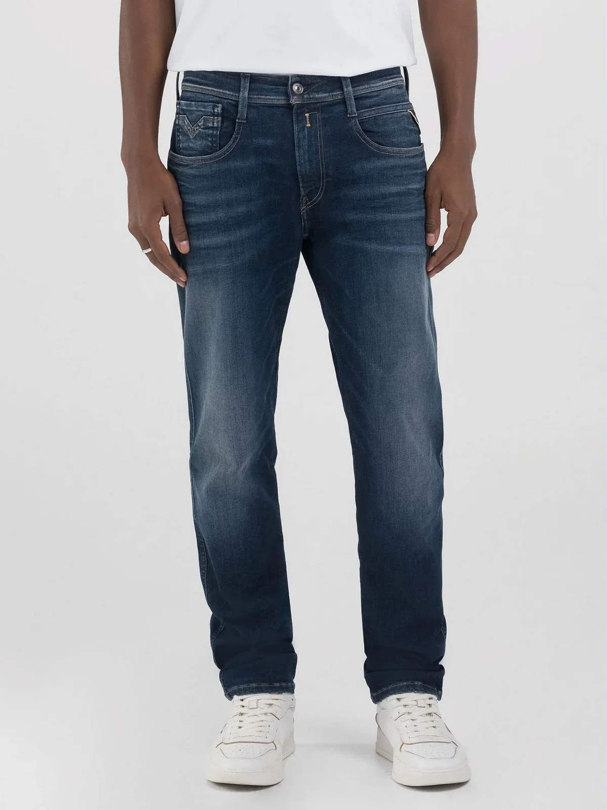 REPLAY Pantalone Uomo  M914E000661604 007 DARK BLUE - Image 4