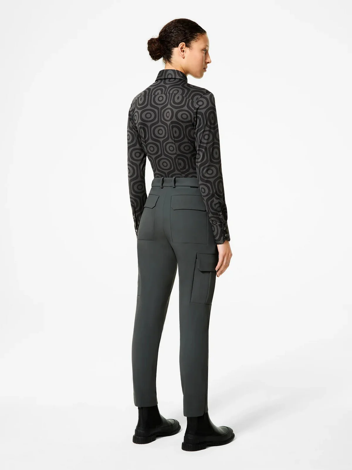 RRD Camicia Donna Rita wom shirt W25819 20 20 FOREST GREEN - Image 3