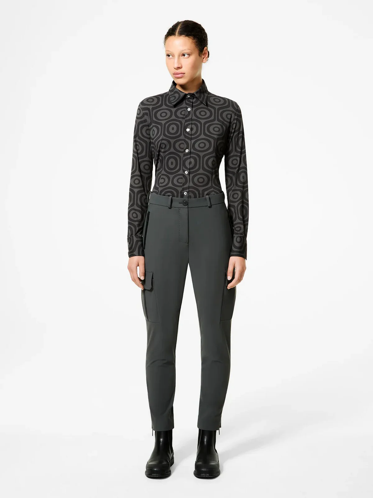 RRD Camicia Donna Rita wom shirt W25819 20 20 FOREST GREEN - Image 5