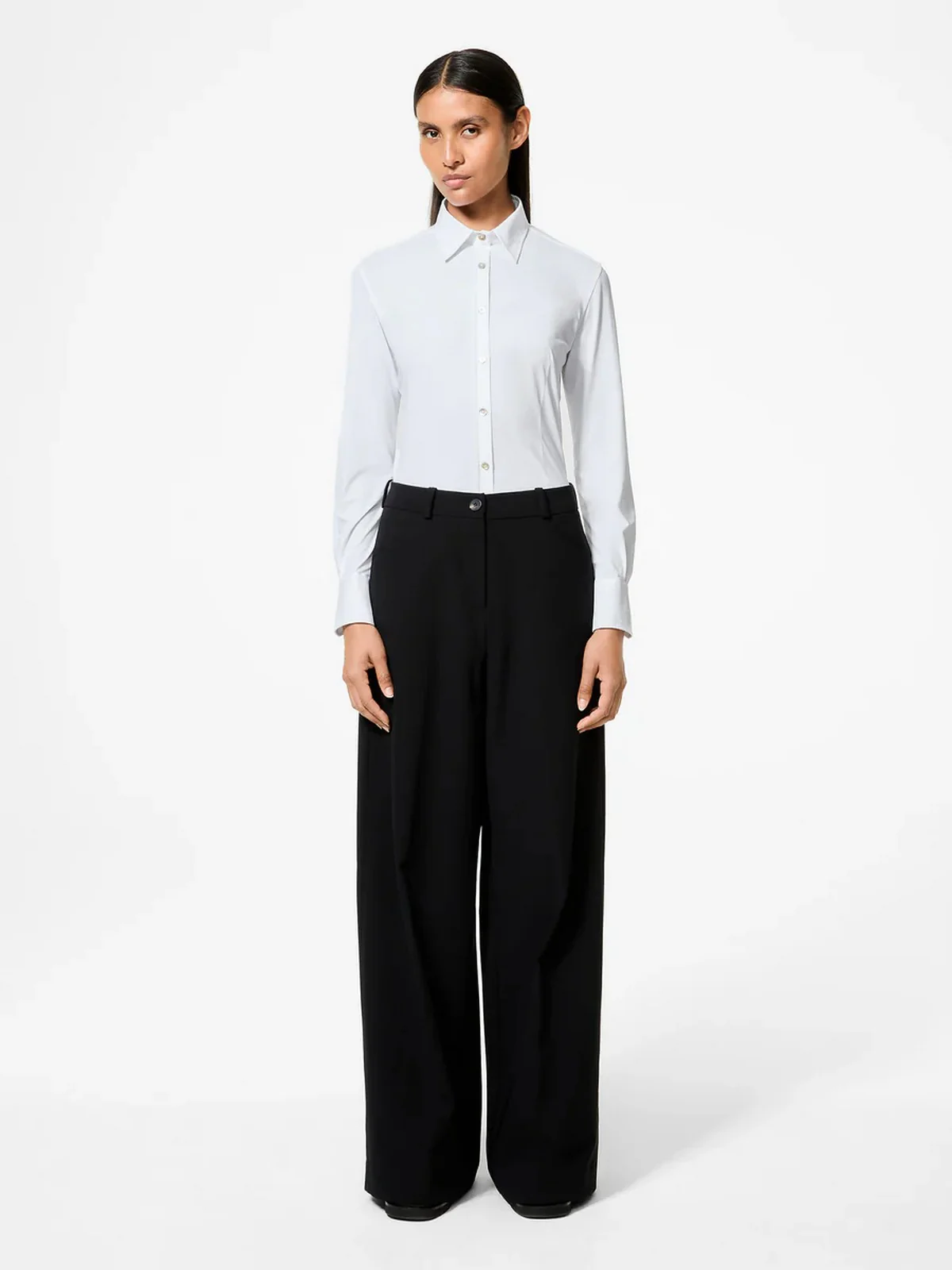 RRD Camicia Donna W25800 09 09 WHITE - Image 4
