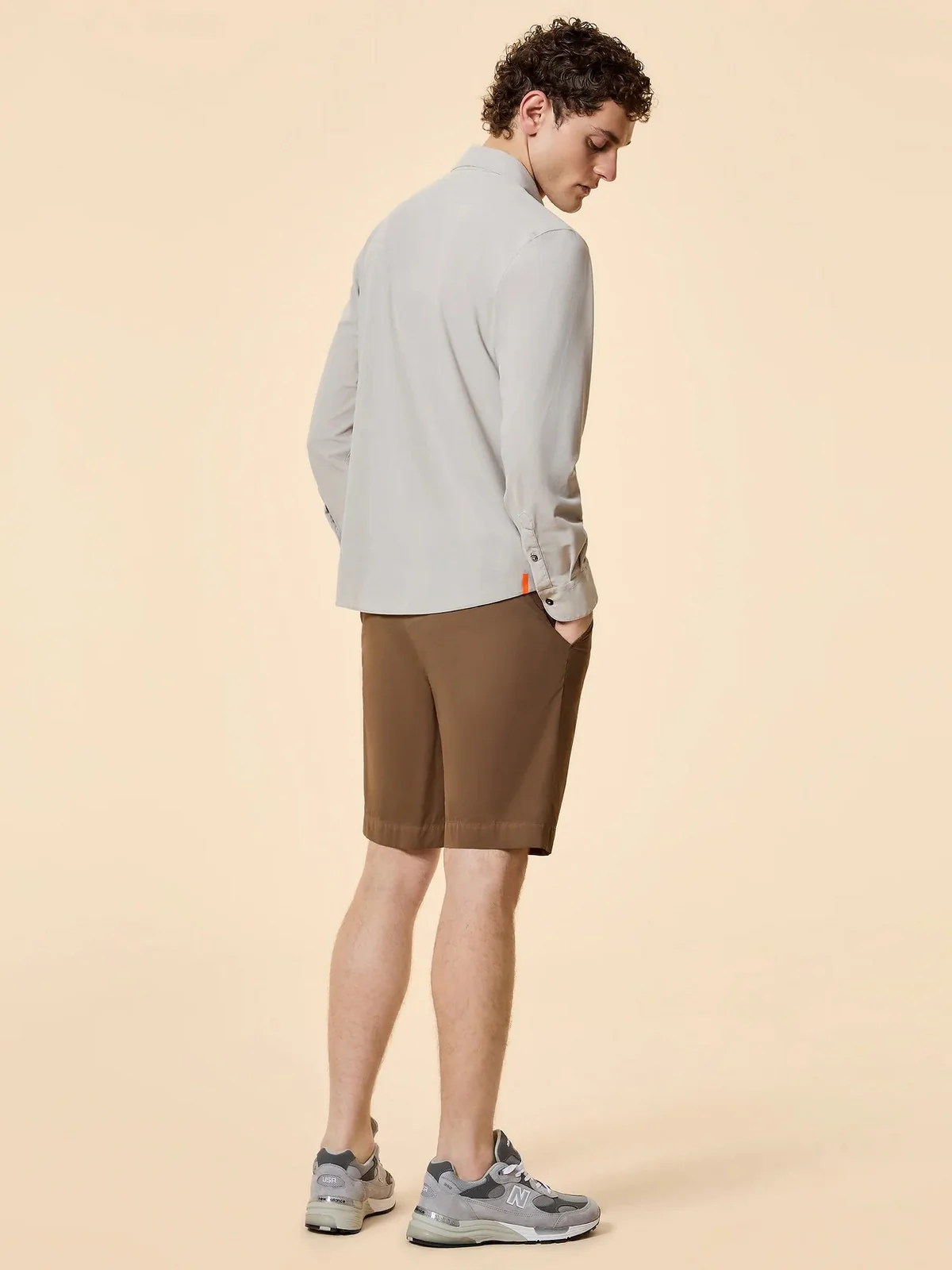 RRD Camicia Uomo 26256 85 85 WHITE SAND - Image 3