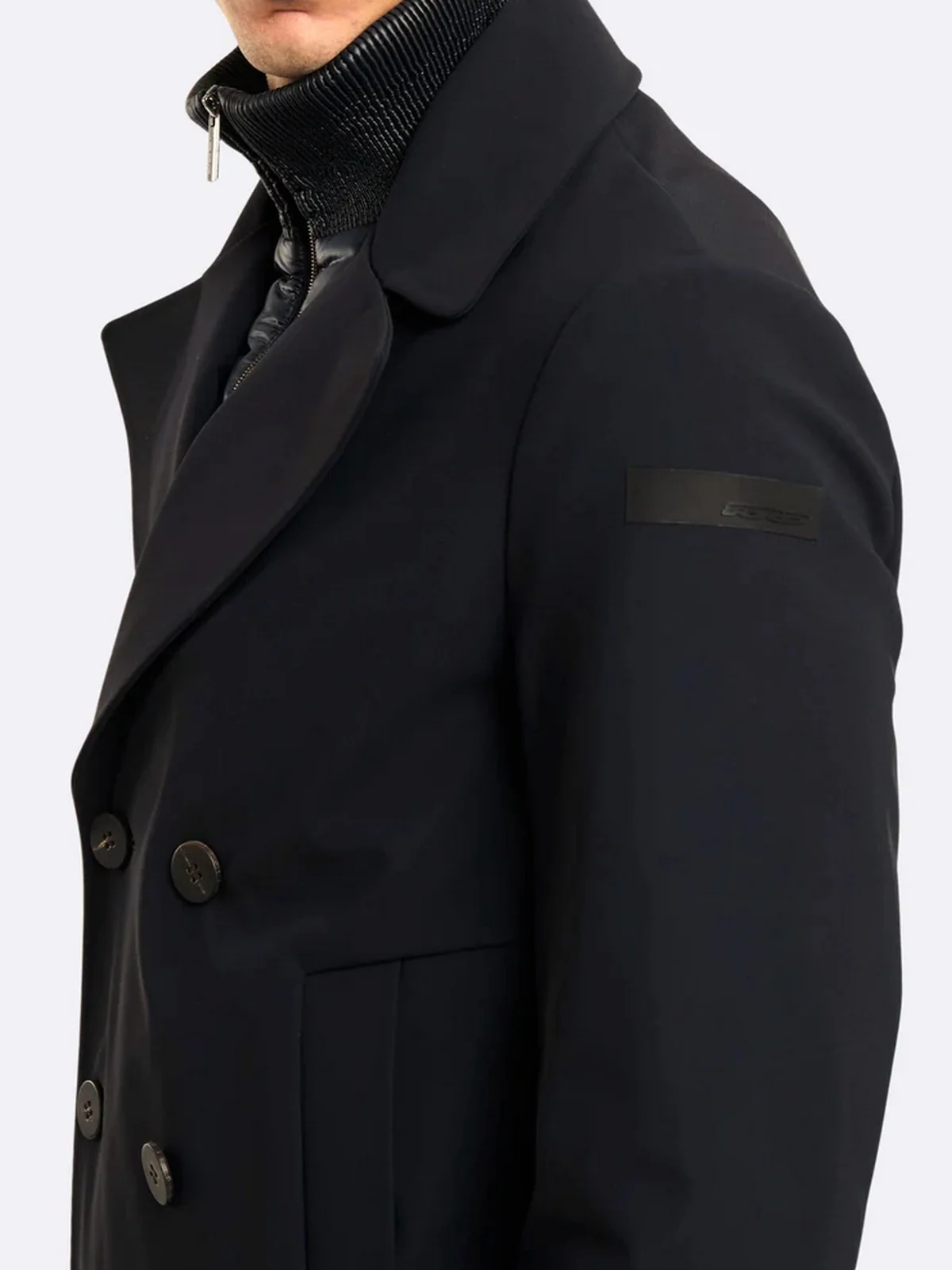 RRD Cappotto Uomo surflex winter thermo peacot jkt W25046 10 10 BLACK - Image 3