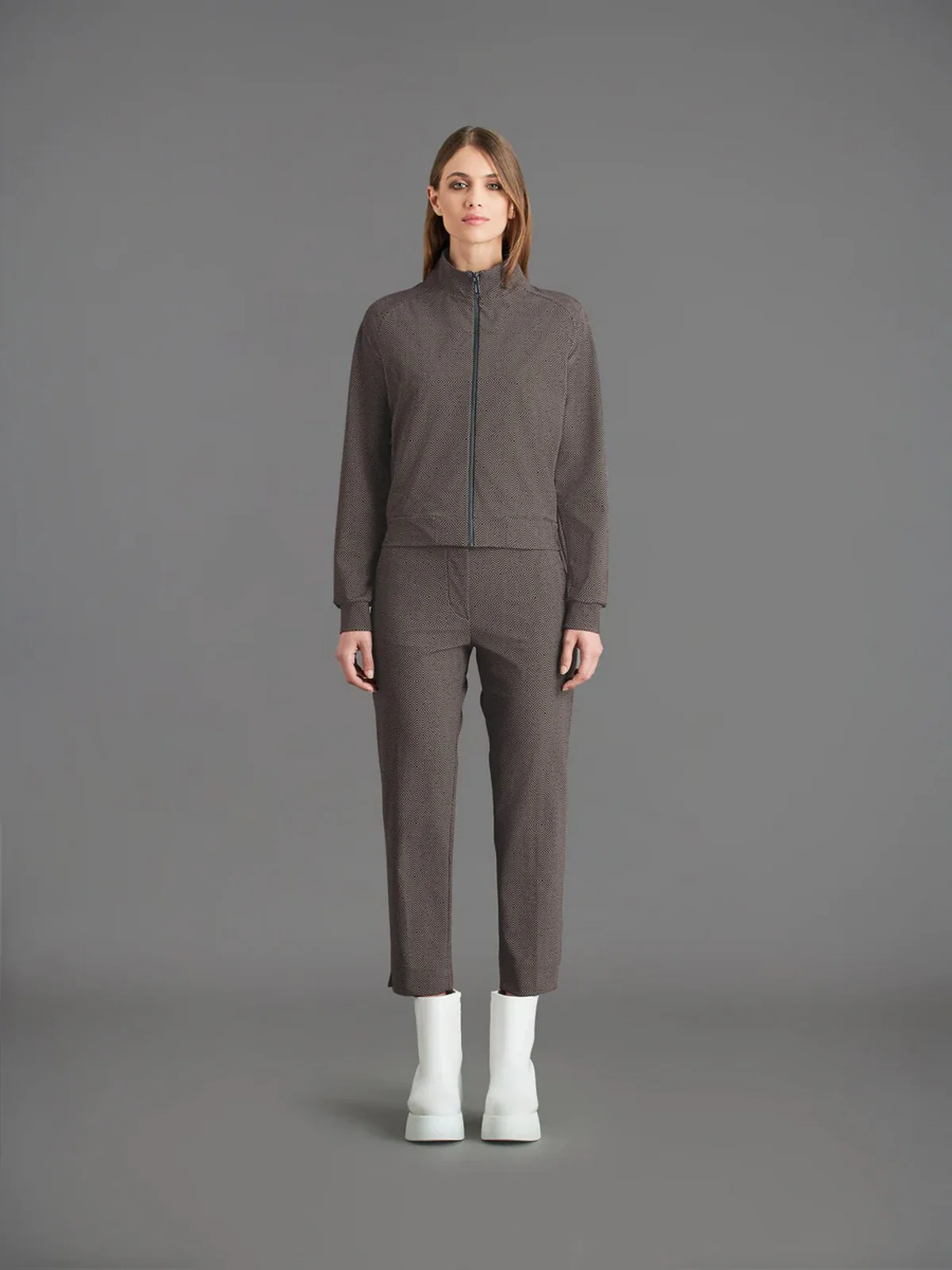 RRD Cardigan Donna  W23652 80 Marrone - Image 2