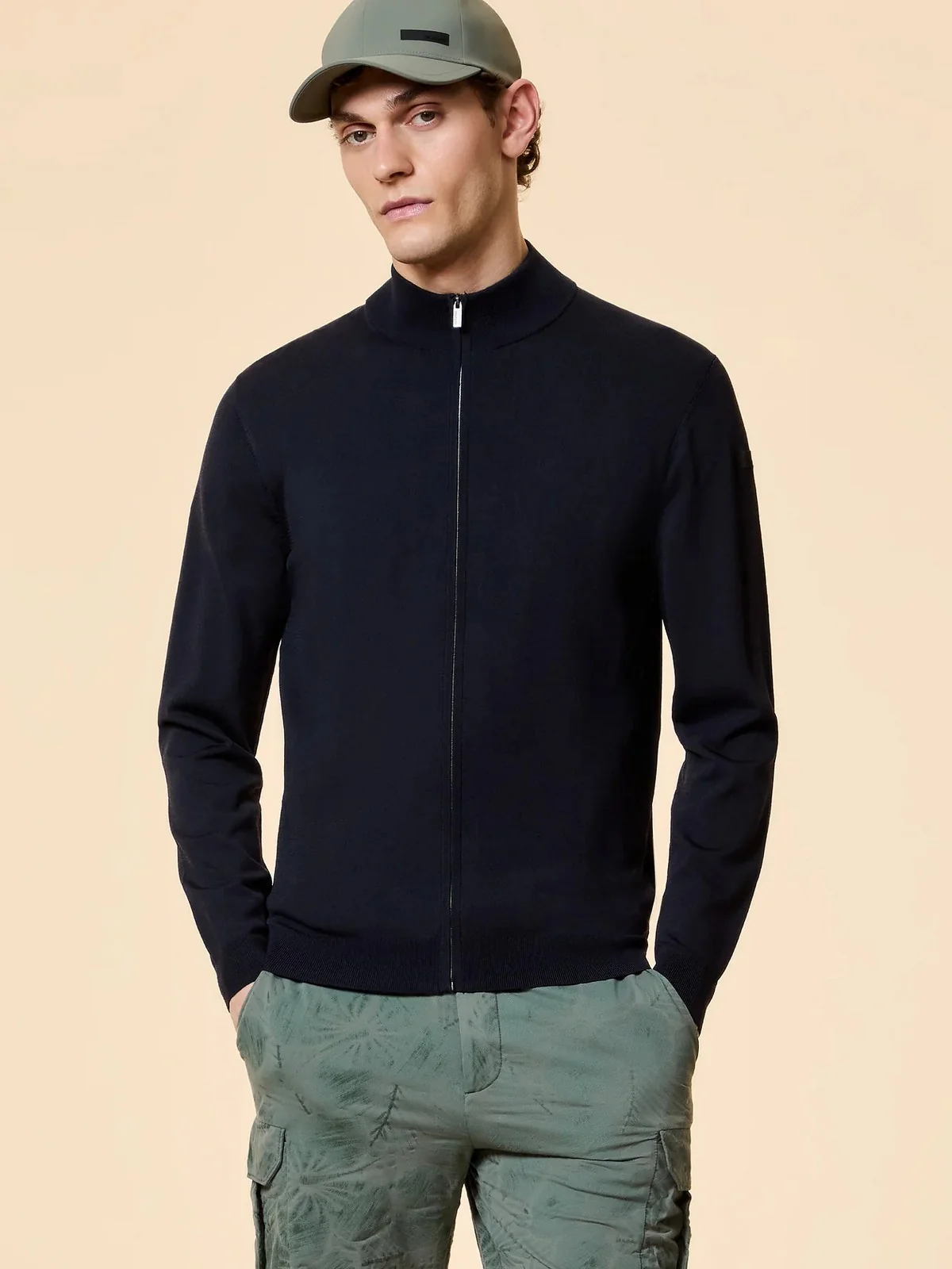 RRD Cardigan Uomo  26105 60 60 BLUE BLACK - Image 2