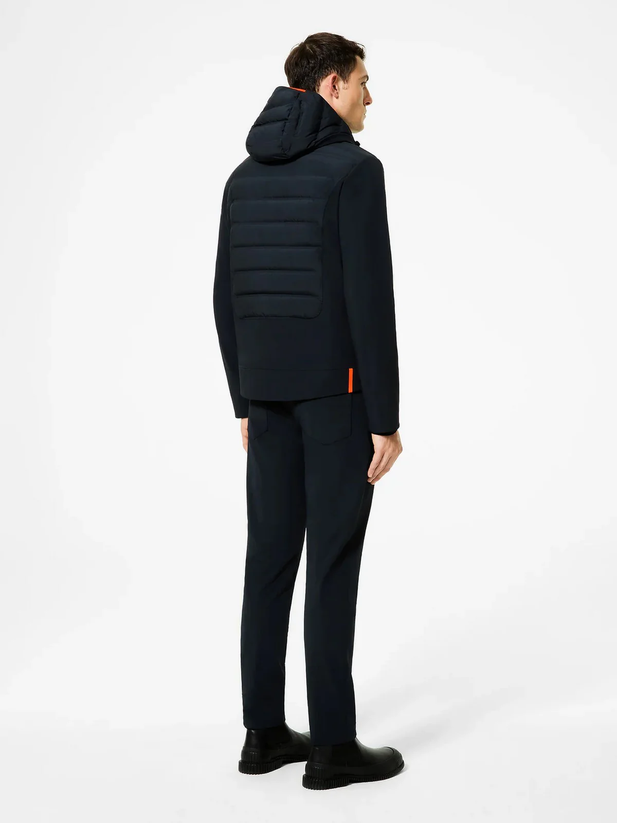 RRD Giubbino Uomo montecristo thermo hybrid hood zip jkt W25047 60 60 BLUE BLACK - Image 4