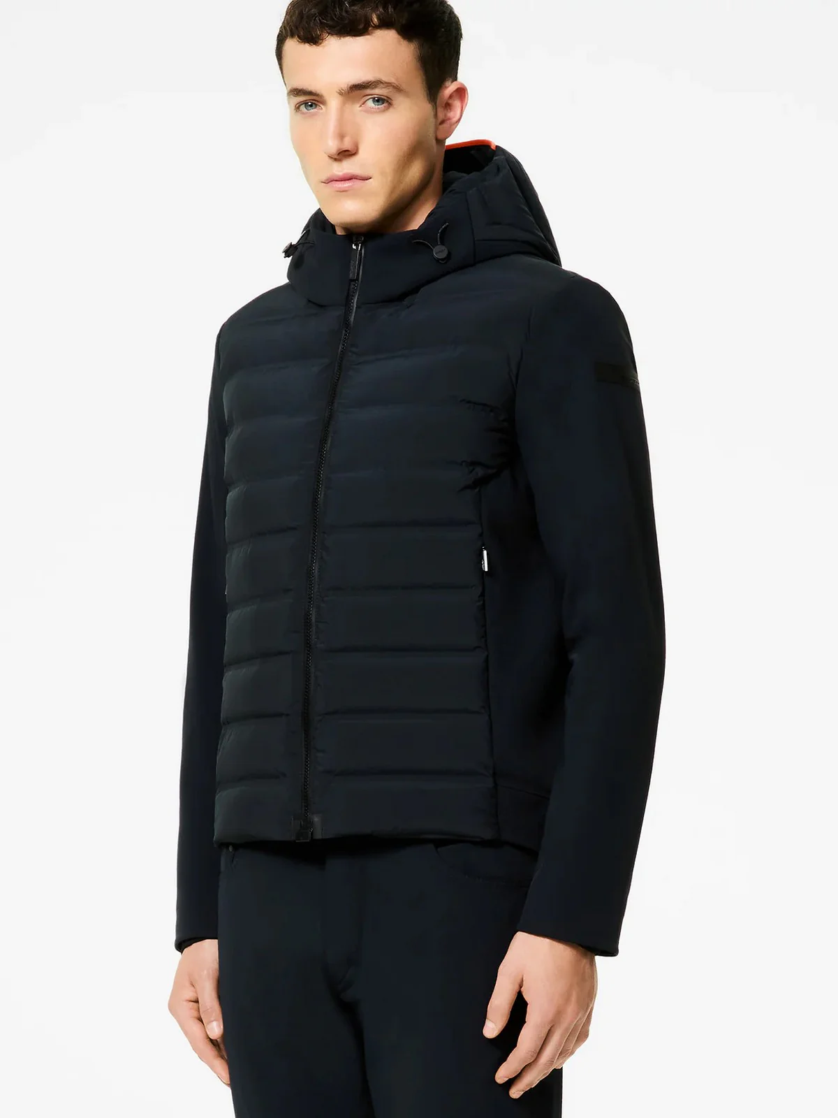 RRD Giubbino Uomo montecristo thermo hybrid hood zip jkt W25047 60 60 BLUE BLACK - Image 7