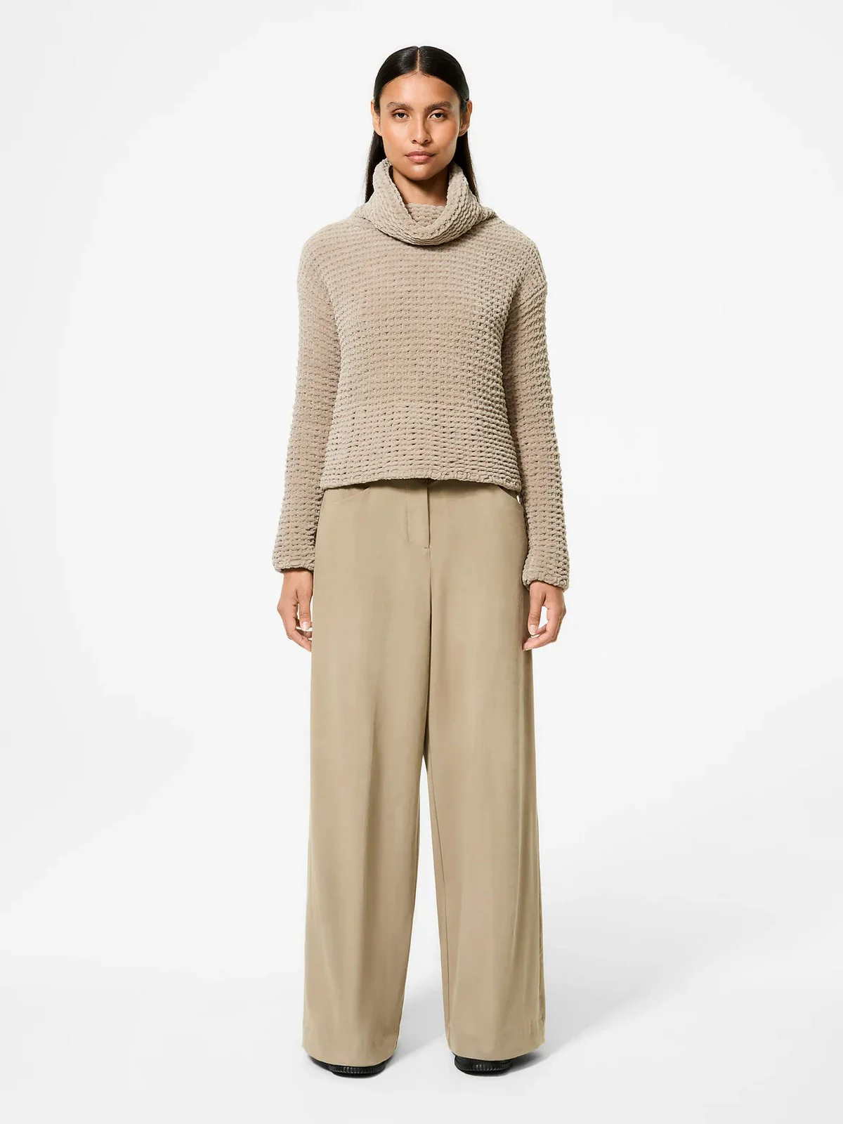 RRD Maglione dolcevita Donna cinematt turtleneck wom knit87 W25659 87 87 TABACCO - Image 2
