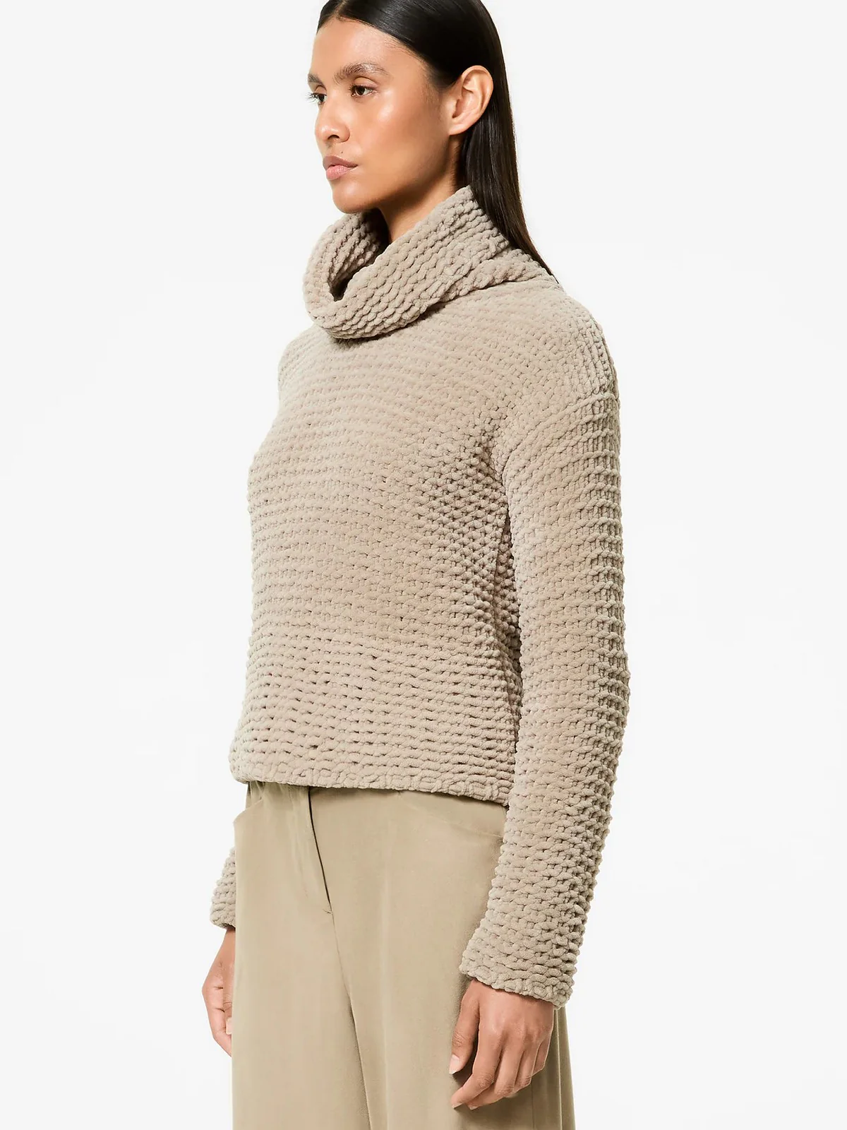 RRD Maglione dolcevita Donna cinematt turtleneck wom knit87 W25659 87 87 TABACCO - Image 5