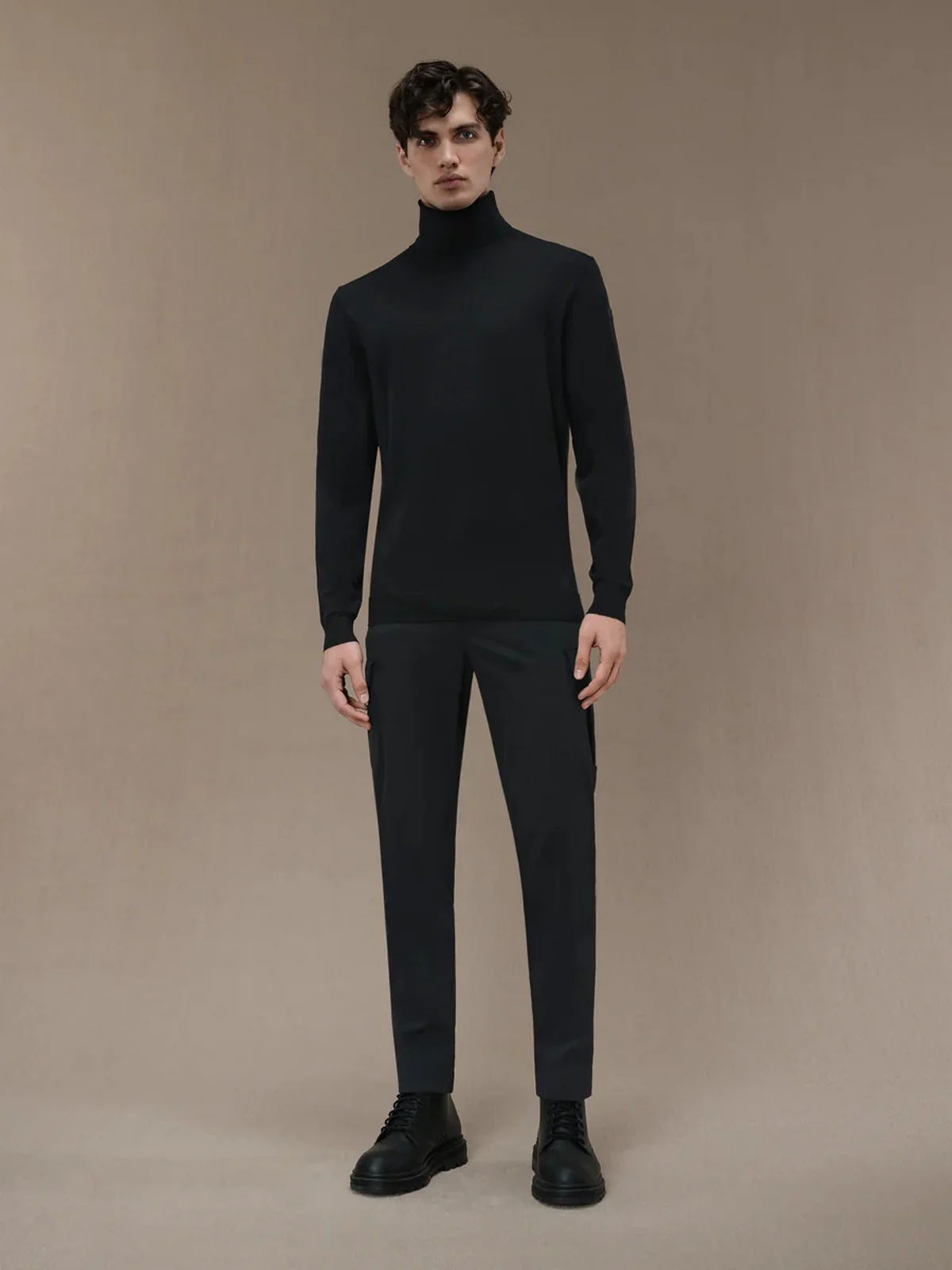 RRD Maglione dolcevita Uomo MAXELL TURTLENECK KNIT W24159 10 Nero - Image 3