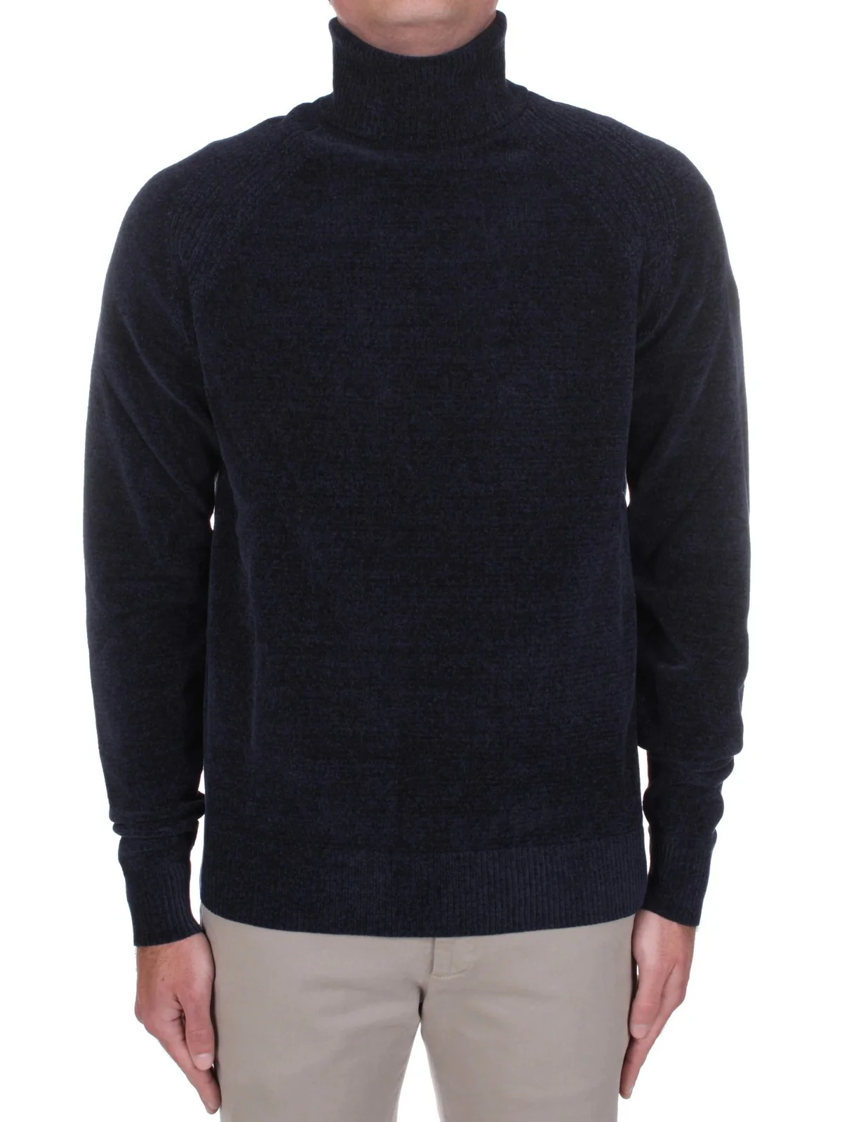 RRD Maglione dolcevita Uomo VELVET TURTLENECK KNIT W25133 60 60 BLUE BLACK - Image 2
