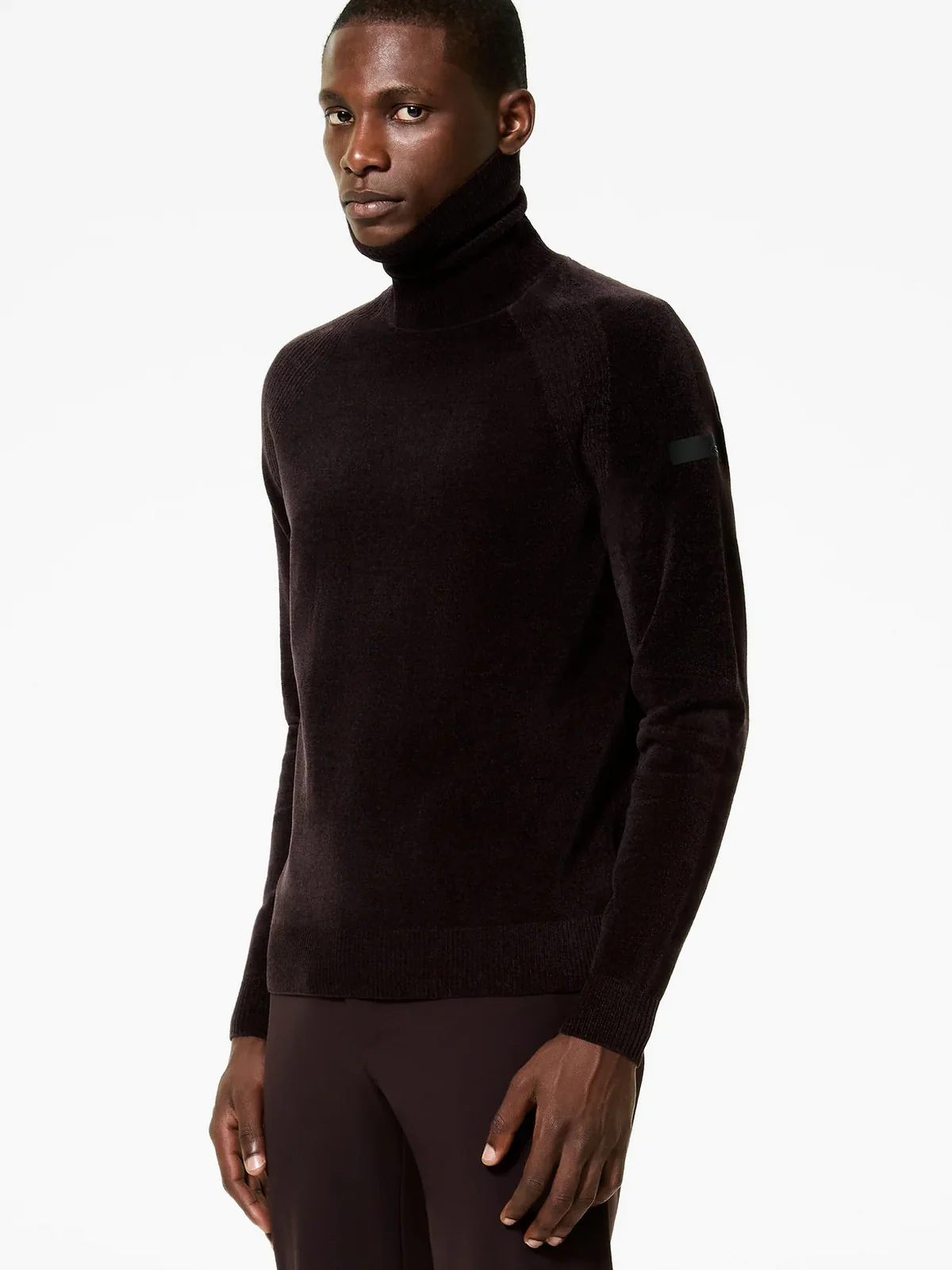 RRD Maglione dolcevita Uomo VELVET TURTLENECK KNIT W25133 73 73 BORDEAUX - Image 2