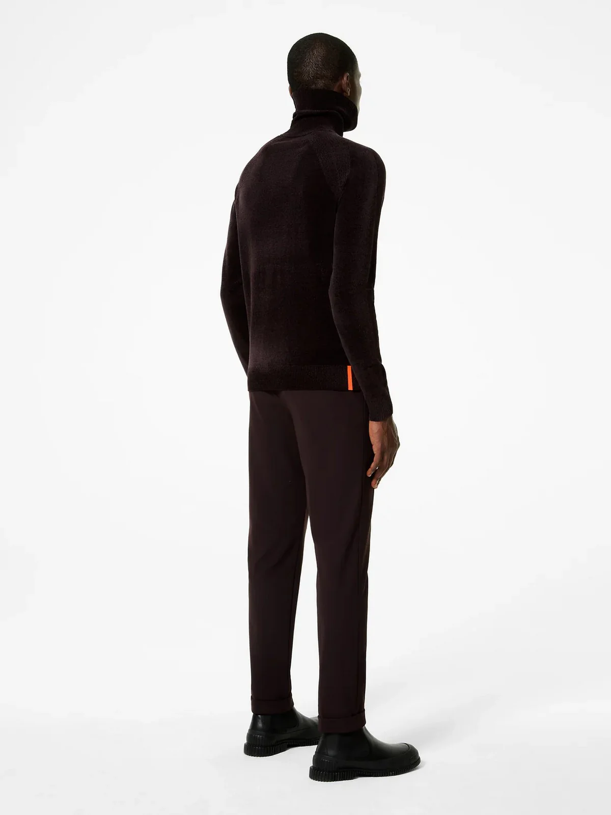 RRD Maglione dolcevita Uomo VELVET TURTLENECK KNIT W25133 73 73 BORDEAUX - Image 5