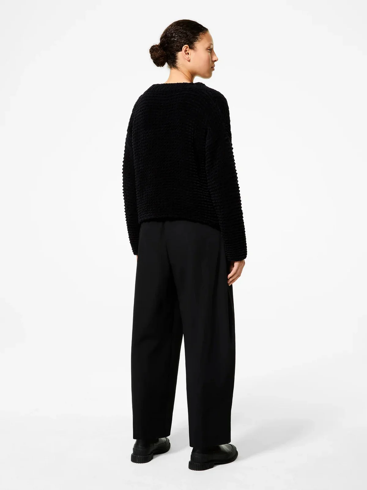 RRD Maglione Donna cinematt round wom knit W25658 10 10 BLACK - Image 3