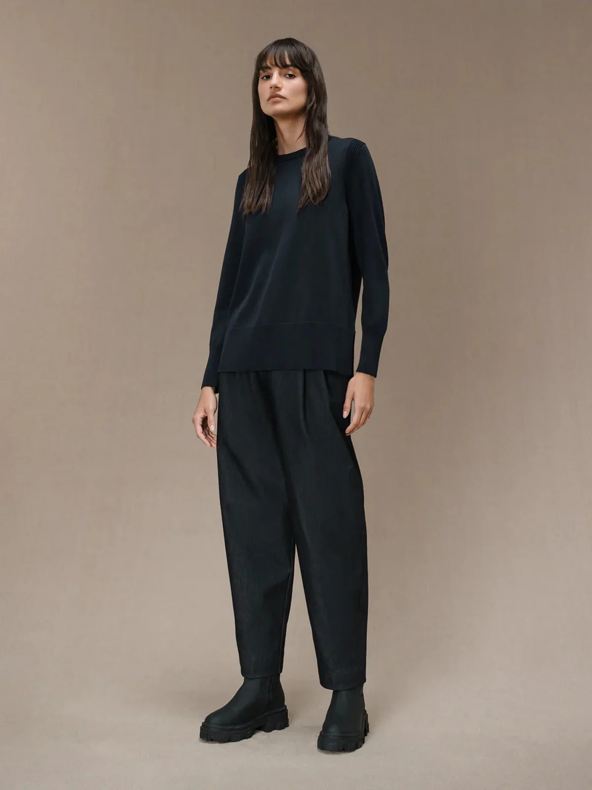 RRD Maglione Donna MAXELL COTTON ROUND WOM KNIT W24625 60 Blu - Image 2
