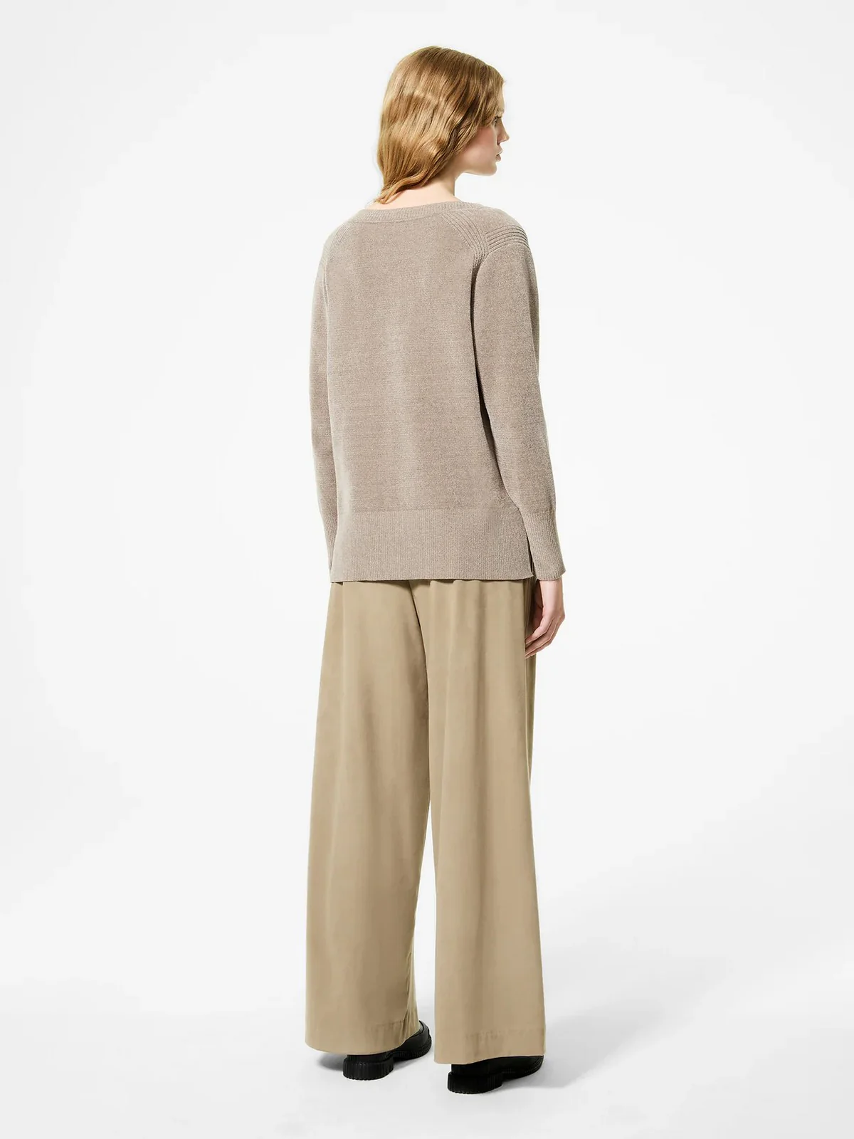 RRD Maglione Donna VELVET VENT V-NECK WOM KNIT W25634 87 87 TABACCO - Image 3