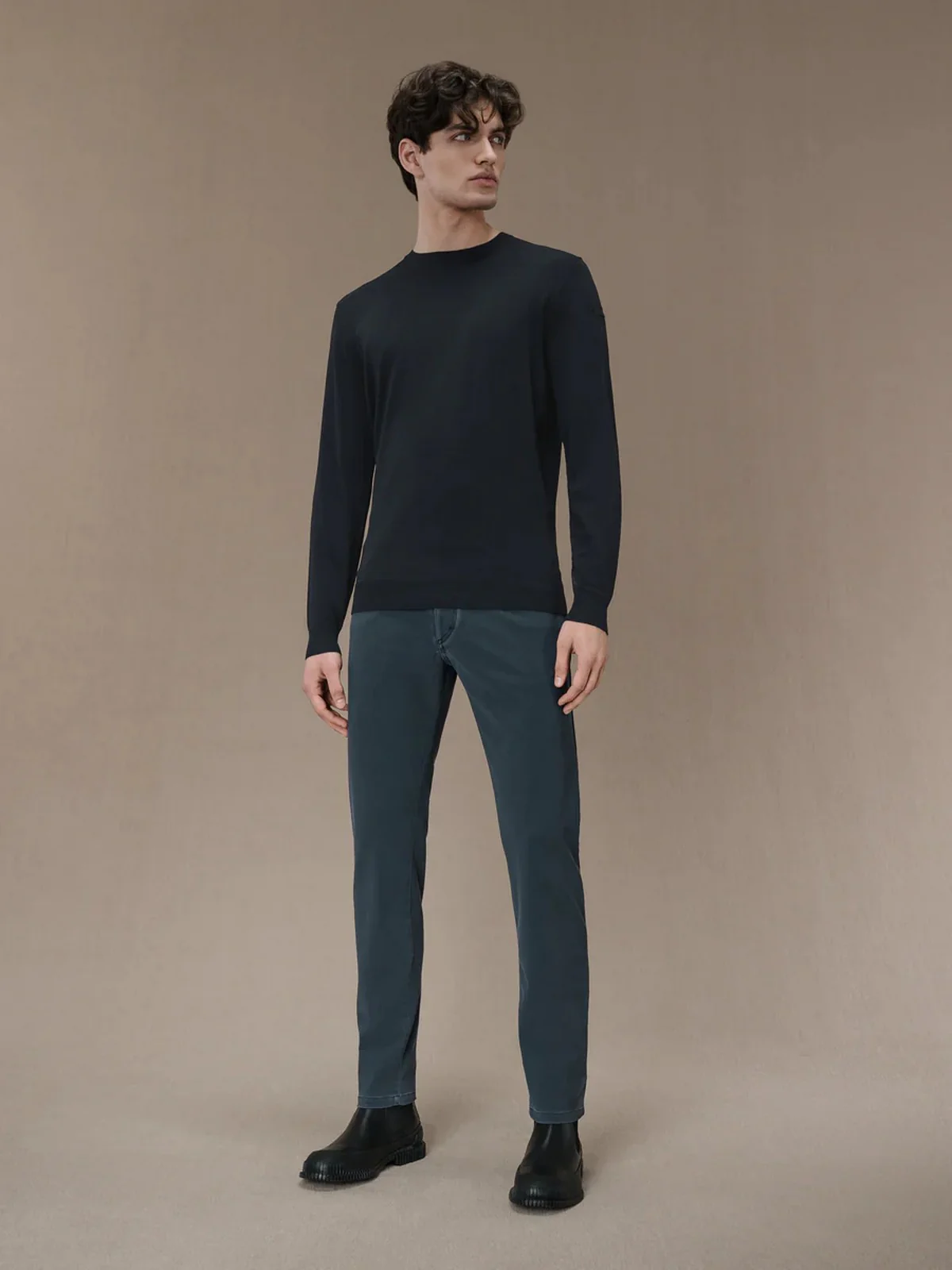 RRD Maglione Uomo MAXELL ROUND KNIT W24158 60 Blu - Image 2