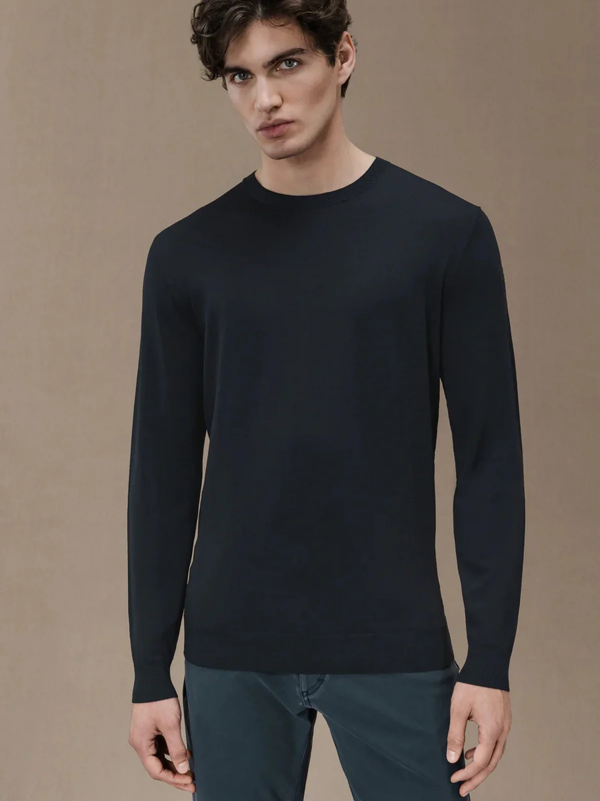 RRD Maglione Uomo MAXELL ROUND KNIT W24158 60 Blu - Image 4