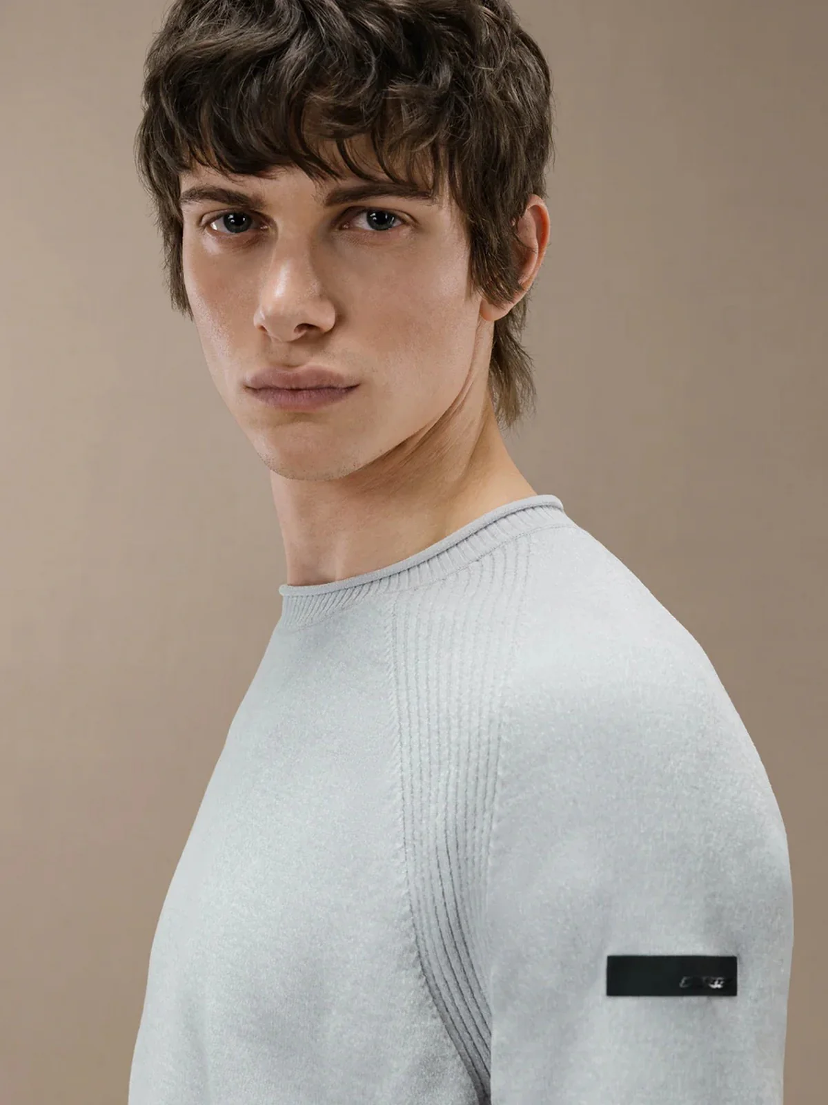 RRD Maglione Uomo VELVET ROUND KNIT W24132 08 Bianco - Image 2