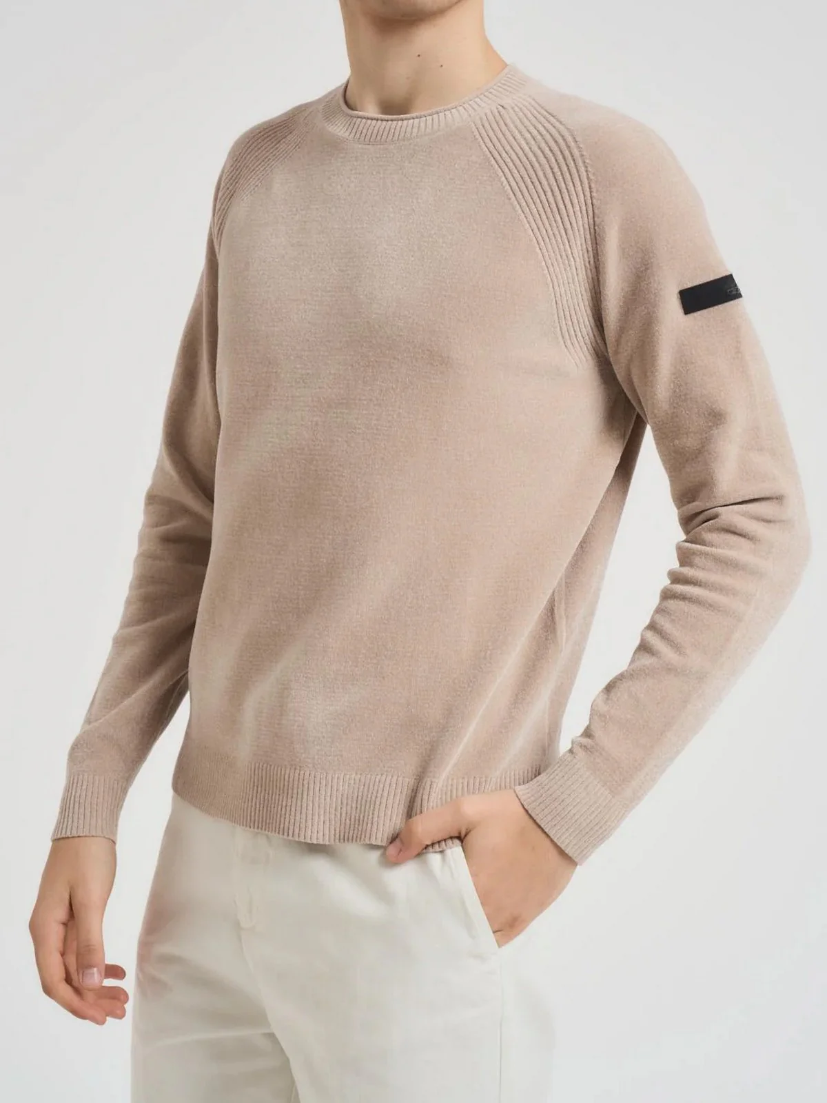 RRD Maglione Uomo VELVET ROUND KNIT W25132 32 32 CREAM - Image 2