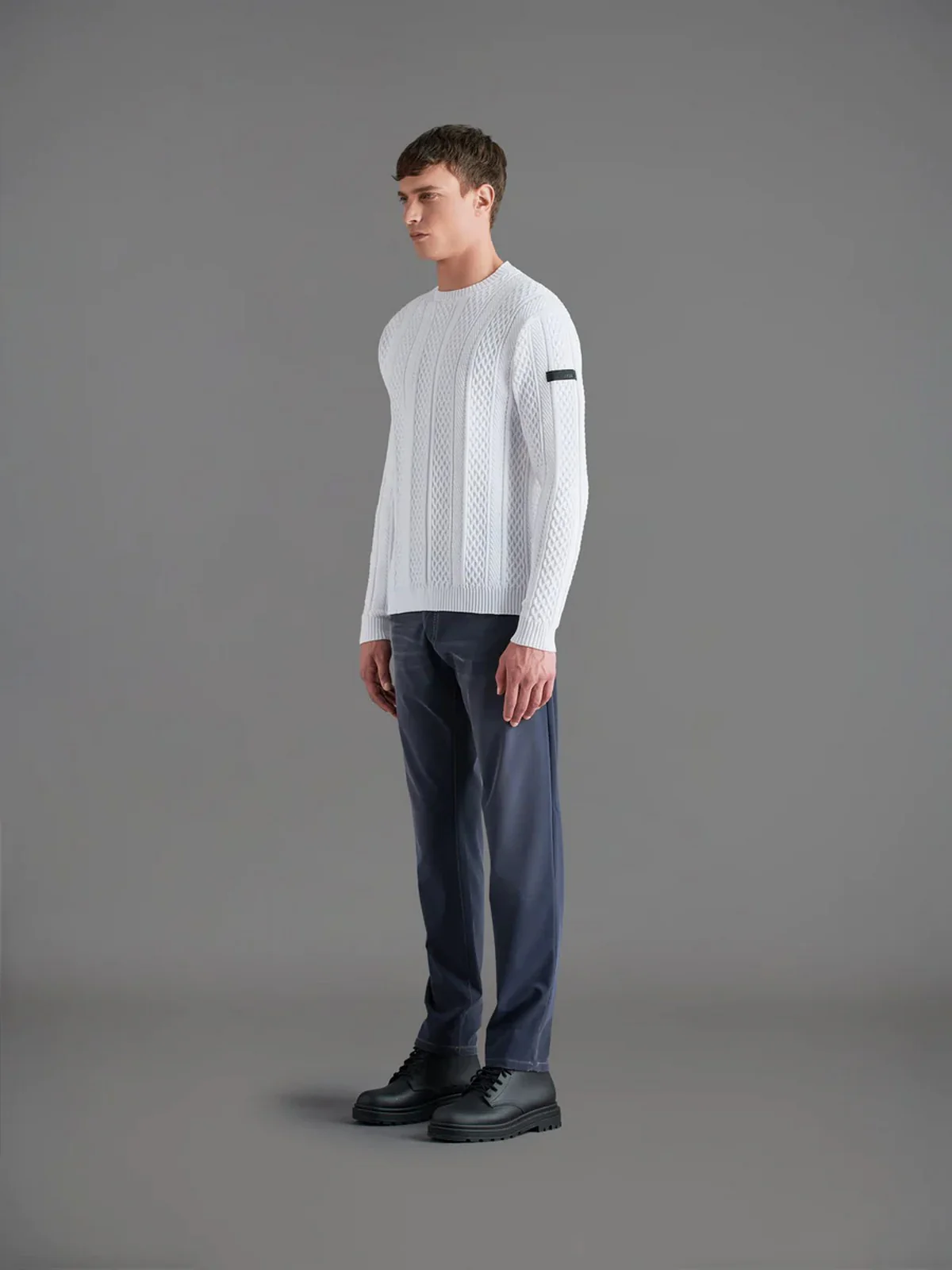 RRD Maglione Uomo  W23145 08 Bianco - Image 3
