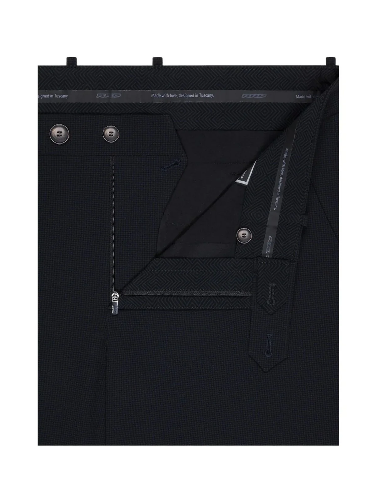 RRD Pantalone Uomo surflex winter micro chino pant W25235 61B 61B PRINCIPE DI GALLES BLU OLTREMARE - Image 2