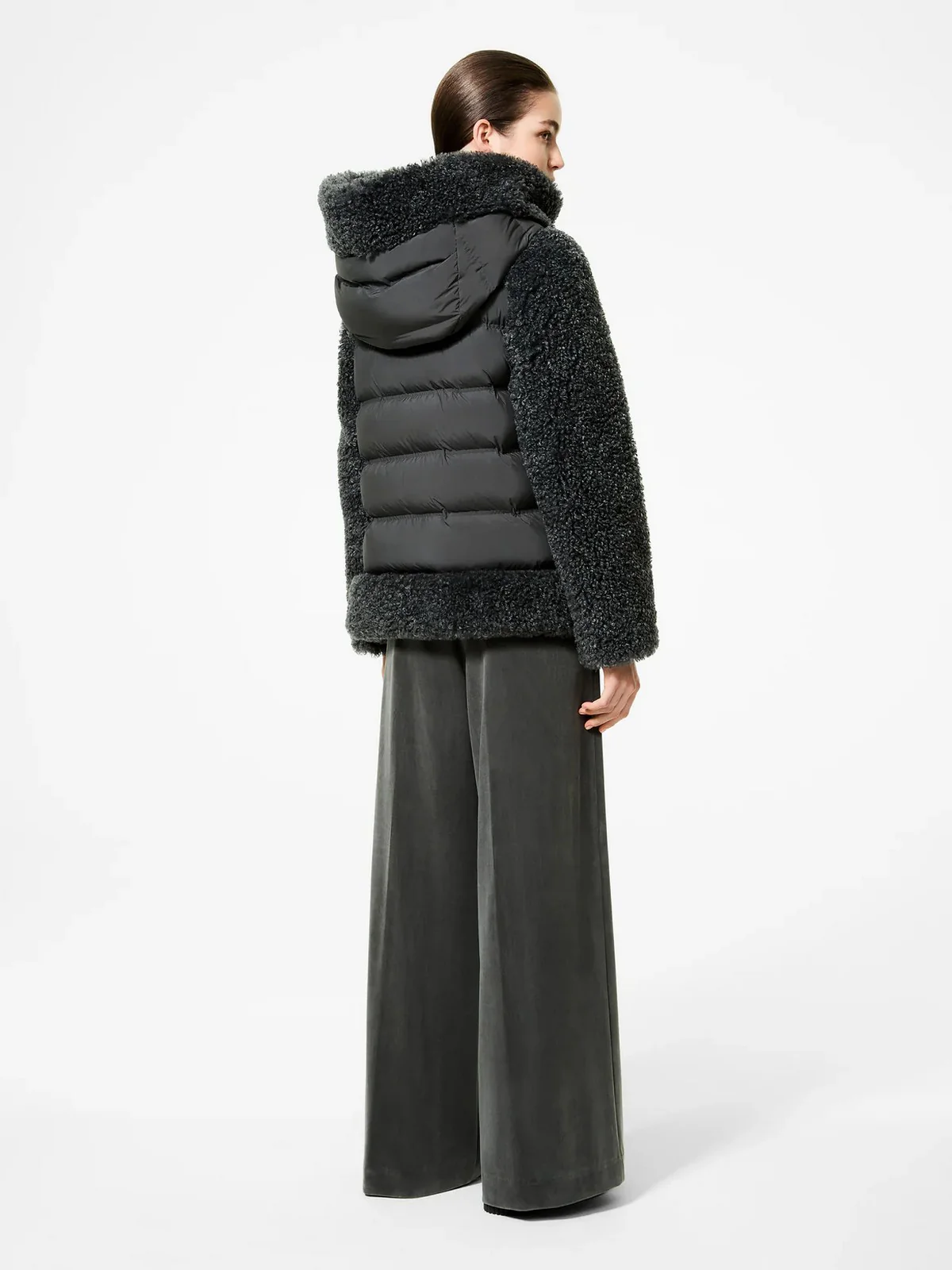 RRD Piumino Donna lamb hybrid hood wom jkt W25572 20 20 FOREST GREEN - Image 4