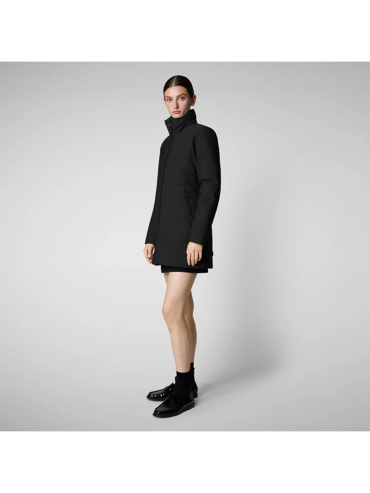 SAVE THE DUCK Cappotto Donna Lila D43490W LEXY19 10000 Nero - Image 2