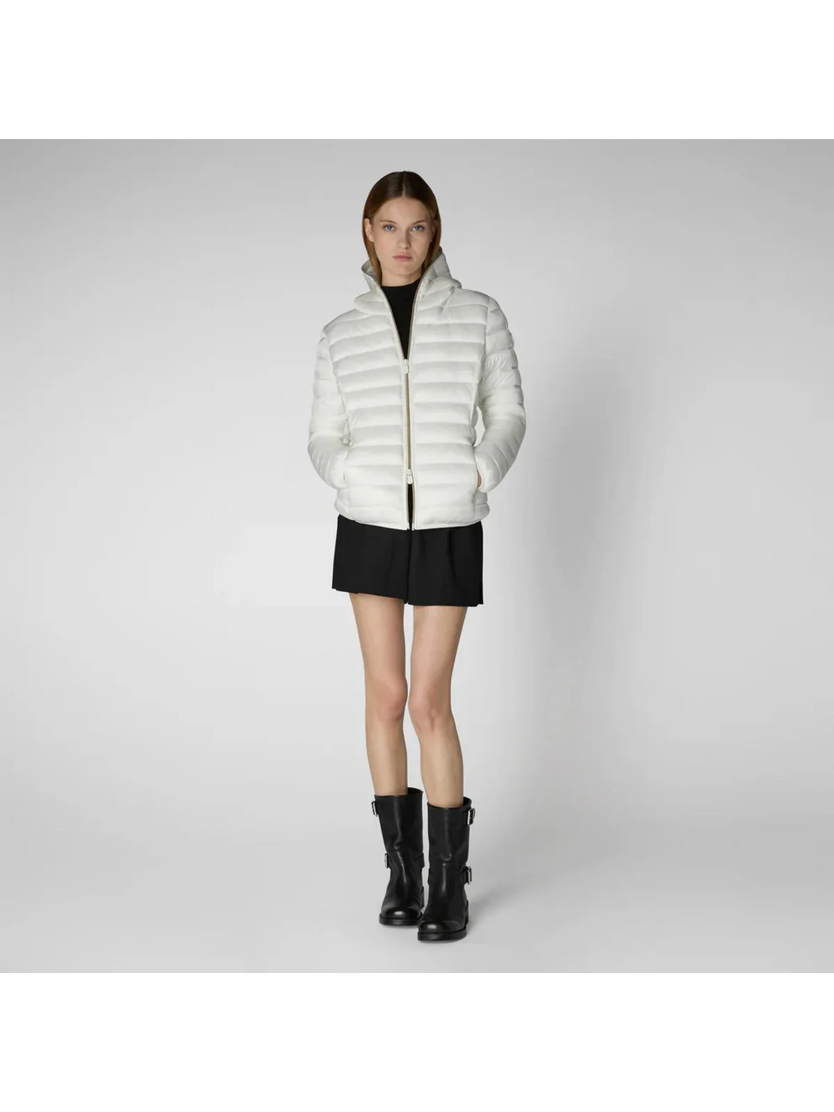 SAVE THE DUCK Piumino Donna Alexis D33620W IRIS19 00002 Bianco - Image 4